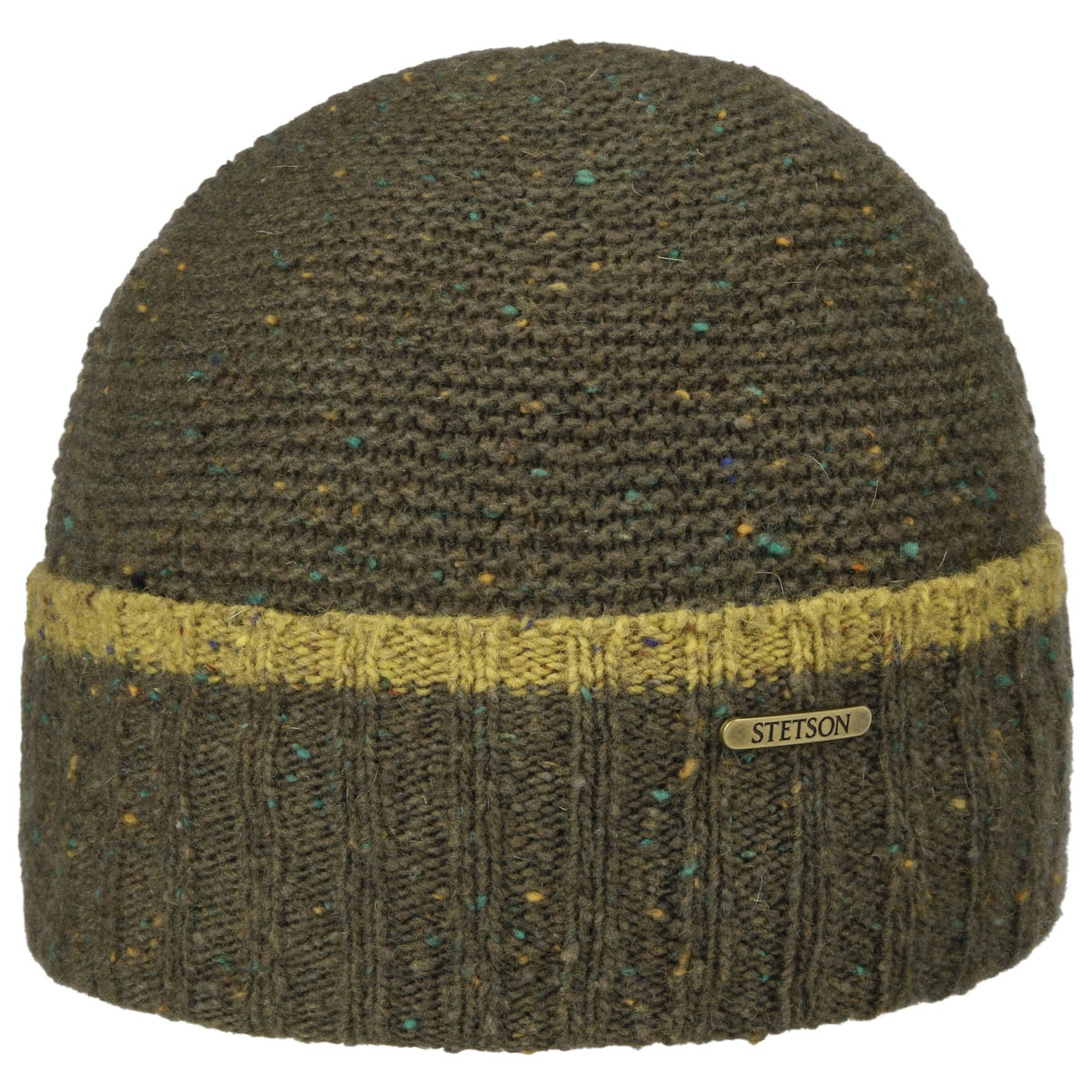 Stetson Donegal Wool Beanie with Fold-Up Cuff - Warm Winter Hat for Men & Women | Perfect for Skiing, Hiking & Outdoor Activities