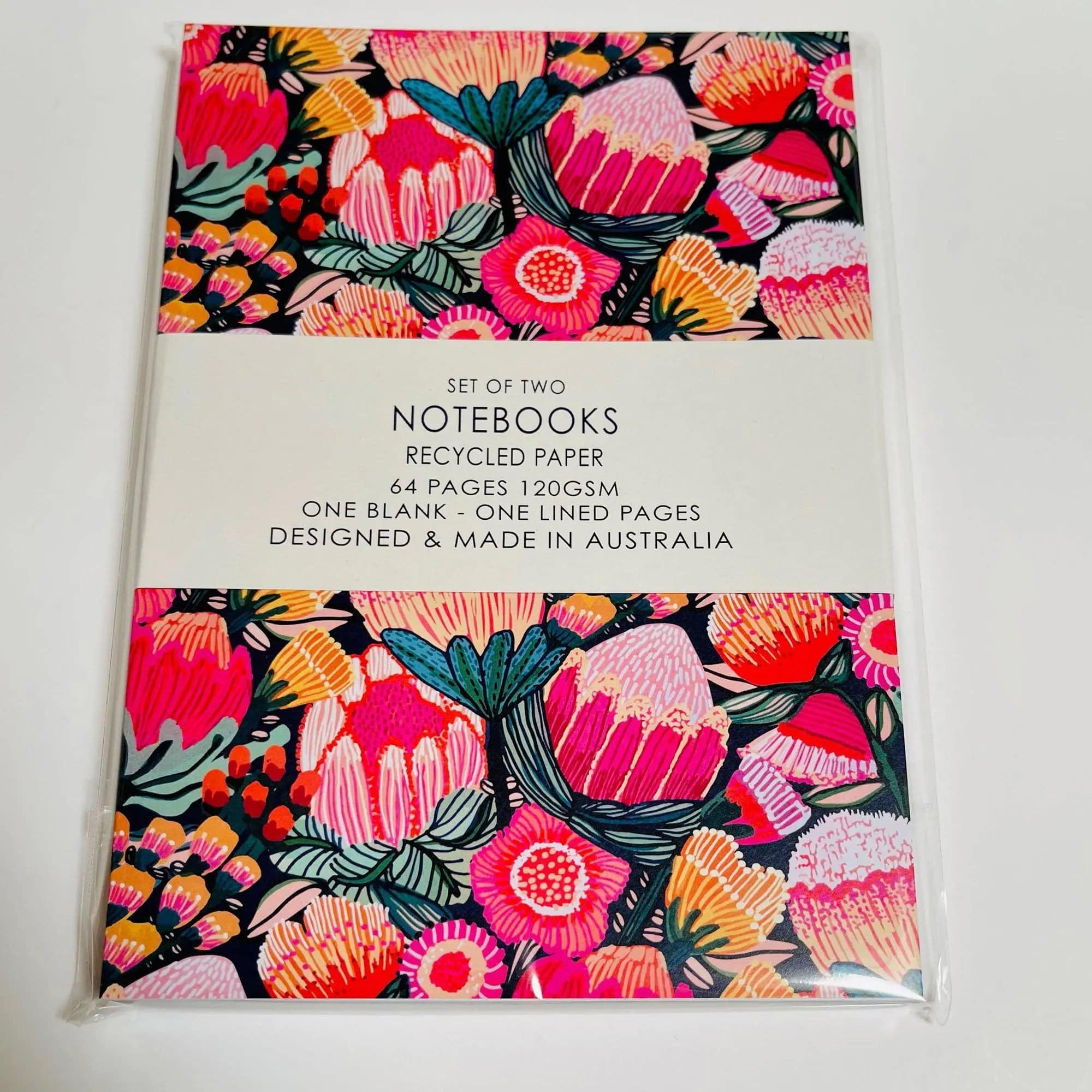 Flowers of Oz A5 Notebook Set - 3-Pack Lined Journal with Floral Design | Perfect for Journaling, Note Taking & Gift Giving