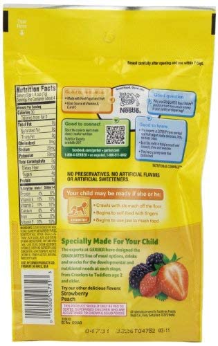 Organic Gerber Baby Yogurt Melts - Mixed Berries Flavor, 1 oz Resealable Bag | Healthy Snack for Infants & Toddlers | Perfect for On-the-Go, Daycare & Travel Snacking