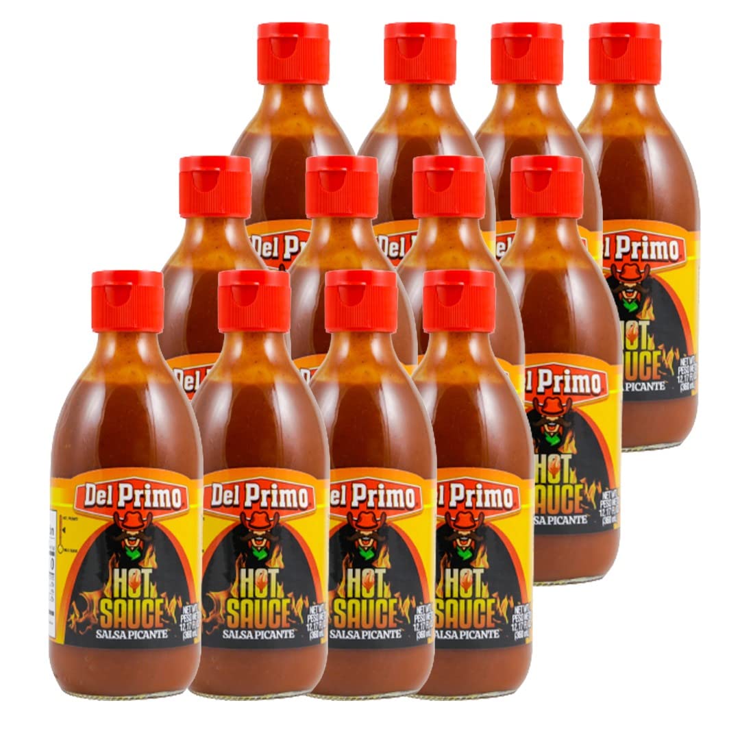 Primal Hot Sauce - 12.17oz (12 Pack) | Premium Spicy Salsa | Perfect for Tacos, Wings & Mexican Dishes | Hot Sauce Variety Pack