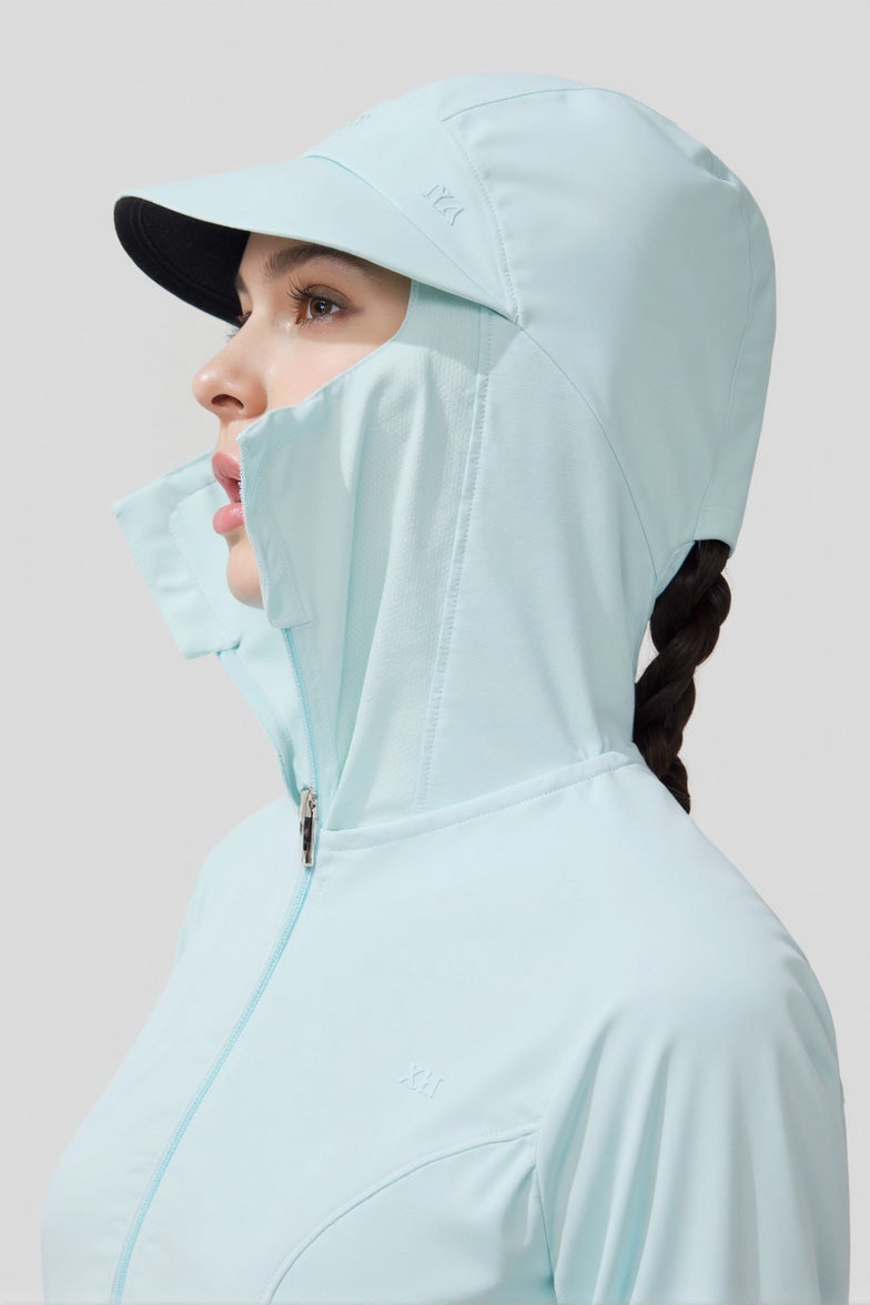 Women's Waist-Cinching Full Protection Sun Jacket UPF 50+ with UPF 2000+ Protection - AL823 for Outdoor Activities, Beach & Summer Fashion