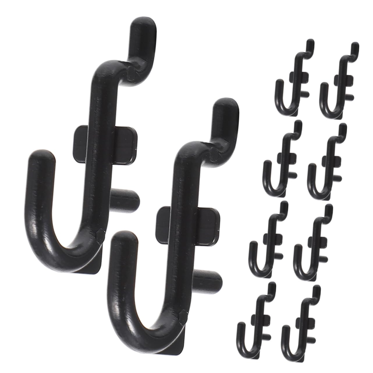 Homoyoyo 10-Piece Pegboard Hooks Set - Heavy Duty Plastic Tool Hangers for Garage Organization, Wall Mount Storage for Drills, Pliers & Tools - Perfect for Workshop, Garage & DIY Projects