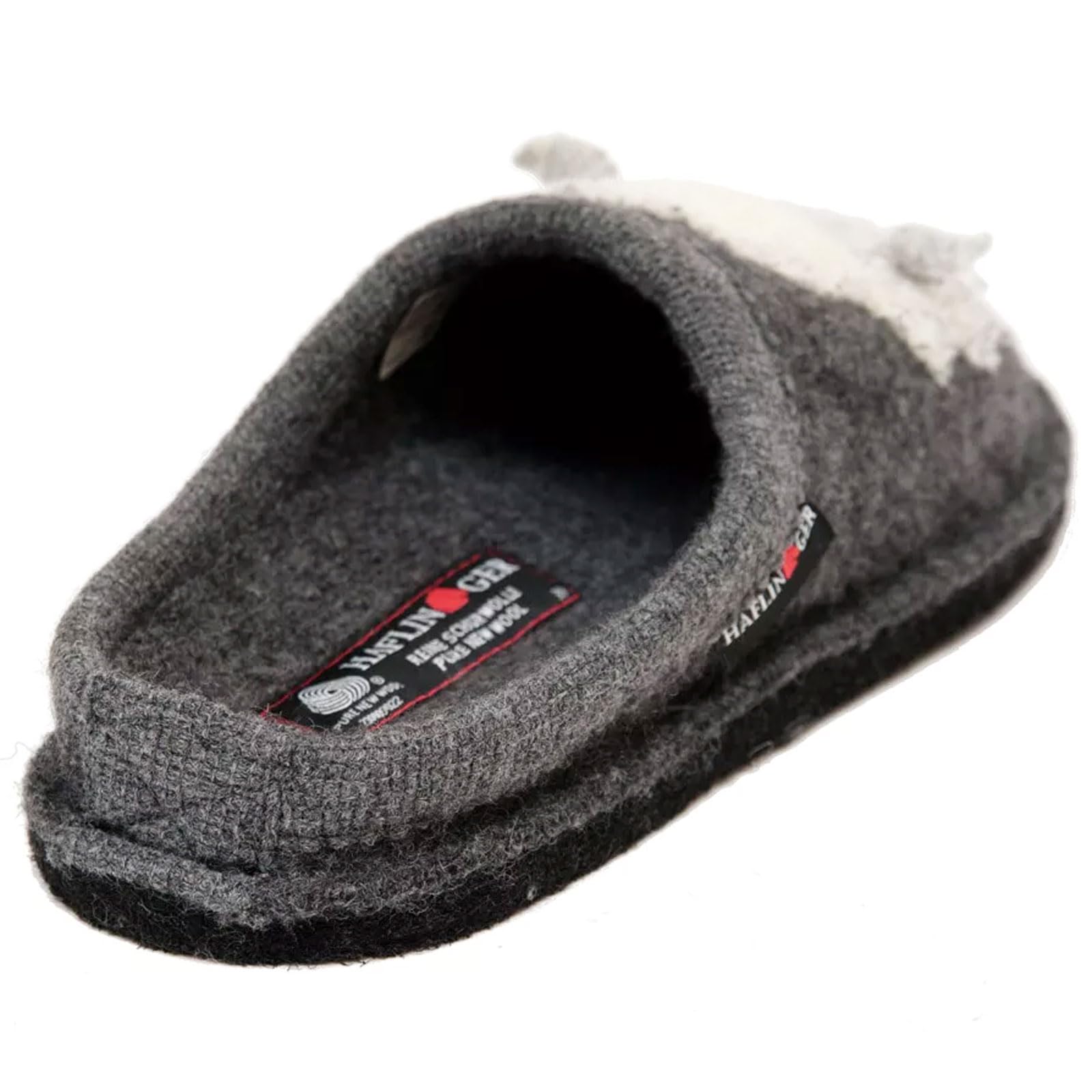 HAFLINGER Unisex Lamby Pure Boiled Wool House Slippers - Breathable, Moisture-Wicking, Slip-Resistant Double-Felted Sole - Perfect for Indoor Comfort, Relaxation & Cold Weather Warmth