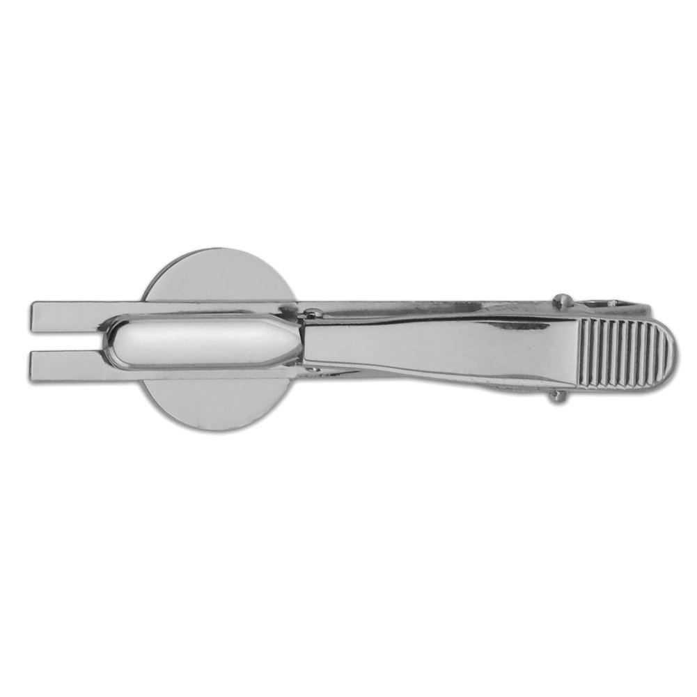 Funny Humor Tie Bar Clip - 'I Will Not Have a Nice Day' Silver Plated Round Tie Tack for Men | Perfect for Weddings, Office, and Gag Gifts