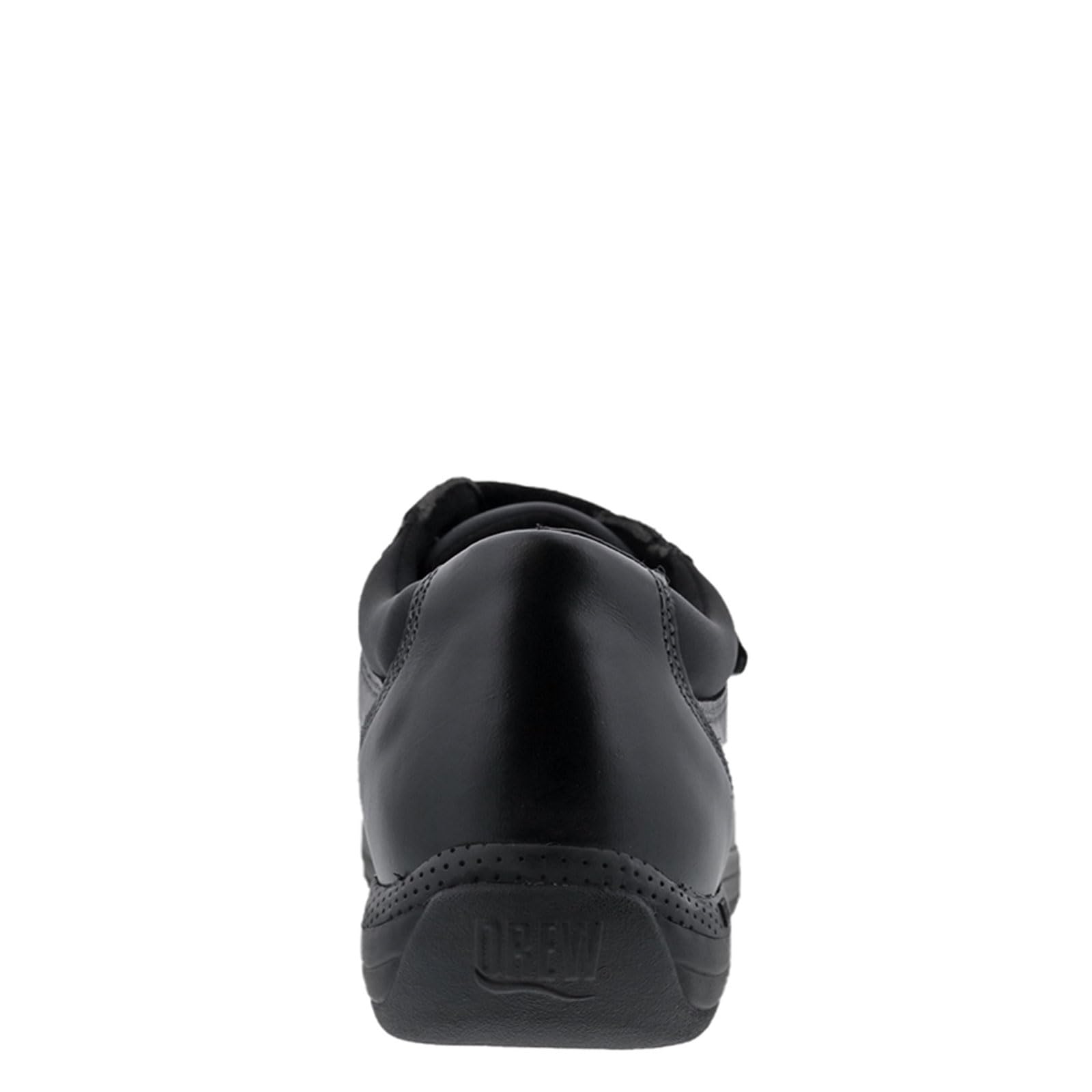 Drew Lotus Women's Velcro Double Strap Comfortable Casual Shoes - Black Calf Leather Slip-On Sneakers for Walking, Travel & Everyday Wear