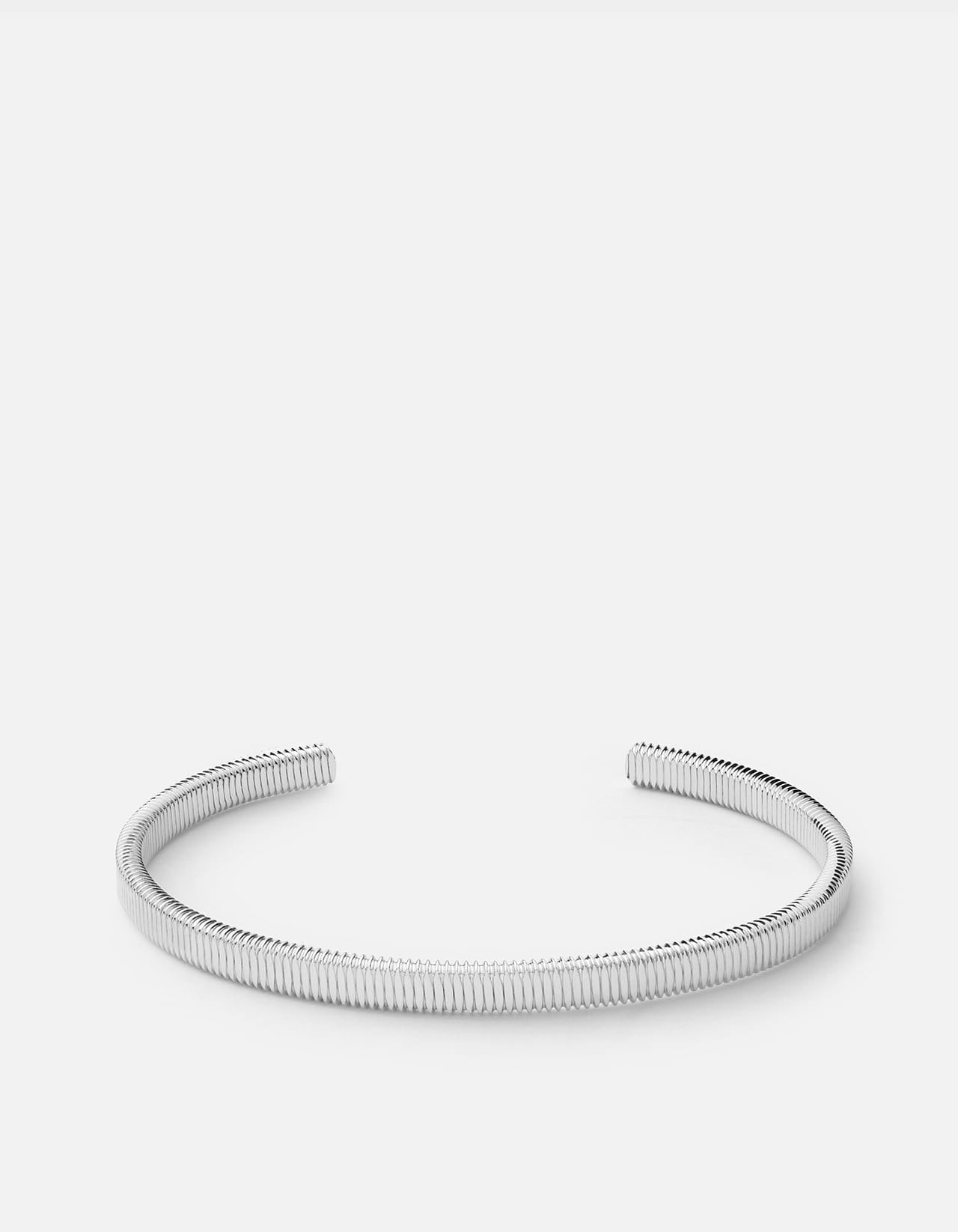 Sterling Silver Thread Cuff Bracelet - Elegant Adjustable Bangle for Women, Perfect for Weddings, Parties & Everyday Wear