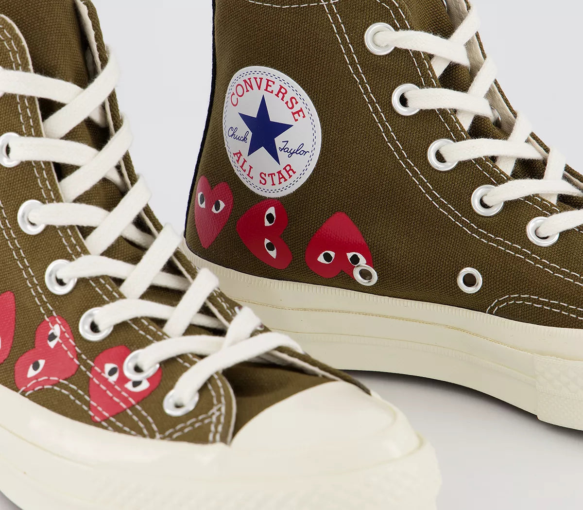 Comme Des Garcons x Converse Chuck Taylor All Star Sneakers - High Top Fashion Shoes for Men & Women - Perfect for Streetwear & Casual Outfits