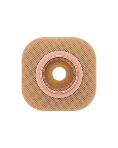 Hollister New Image FlexWear Flat Skin Barrier - 5 per Box, 44MM (1 3/4 Inch) & 57MM Sizes, Red Color with Adhesive Tape - Ideal for Ostomy Care and Skin Protection