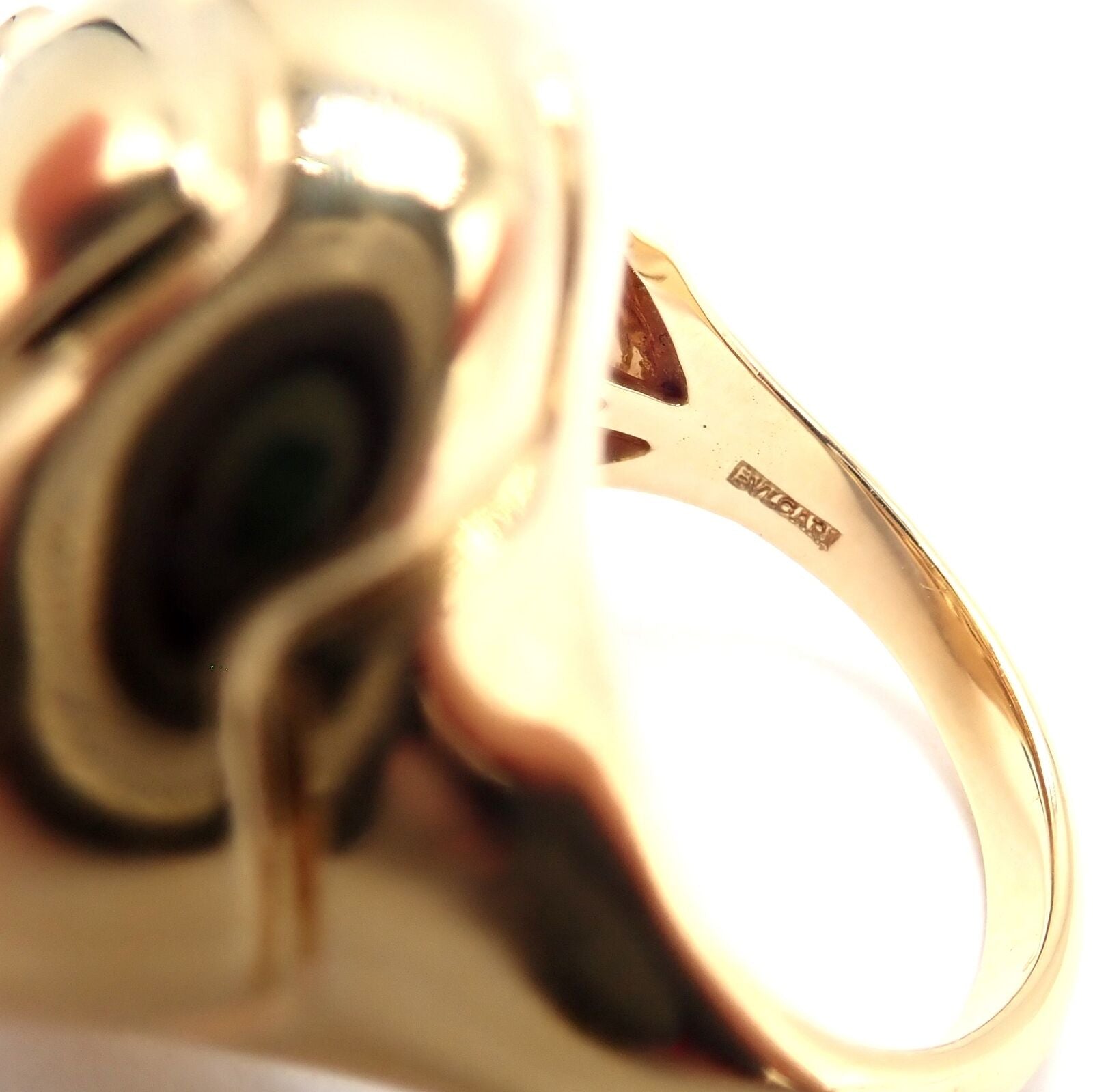 Authentic Bulgari Bvlgari 18k Yellow Gold Star of David Citrine Bombe Ring - Luxury Jewelry for Special Occasions & Gifts