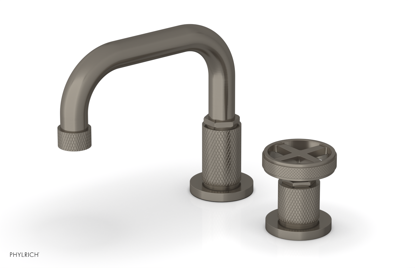 DUSTRIE Single Handle Bathroom Faucet - Low Spout Design with Cross Handle (Model 371-07) for Sink, Vanity & Powder Room Installation