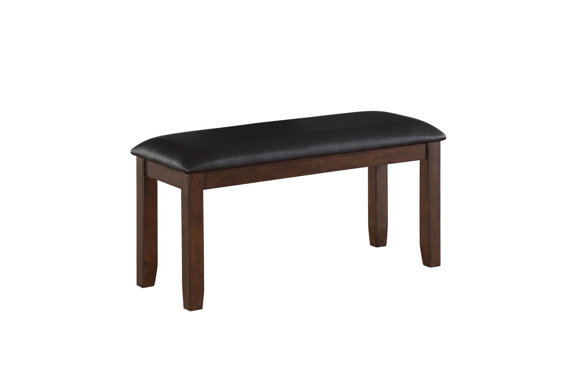 6-Piece Cherry Finish Dining Set with Bench - Perfect for Kitchen, Dining Room & Small Spaces