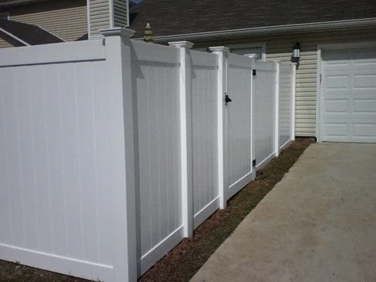 4x4in Vinyl New England Post Caps for Fences - Durable Weather-Resistant Vinyl Fence Post Toppers - Perfect for Backyard Privacy Fences, Garden Borders and Deck Railings