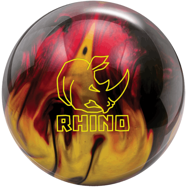 Brunswick Rhino Bowling Ball - Red, Black & Gold Pearl Colors for Striking Performance | Perfect for League Play & Tournament Competitions