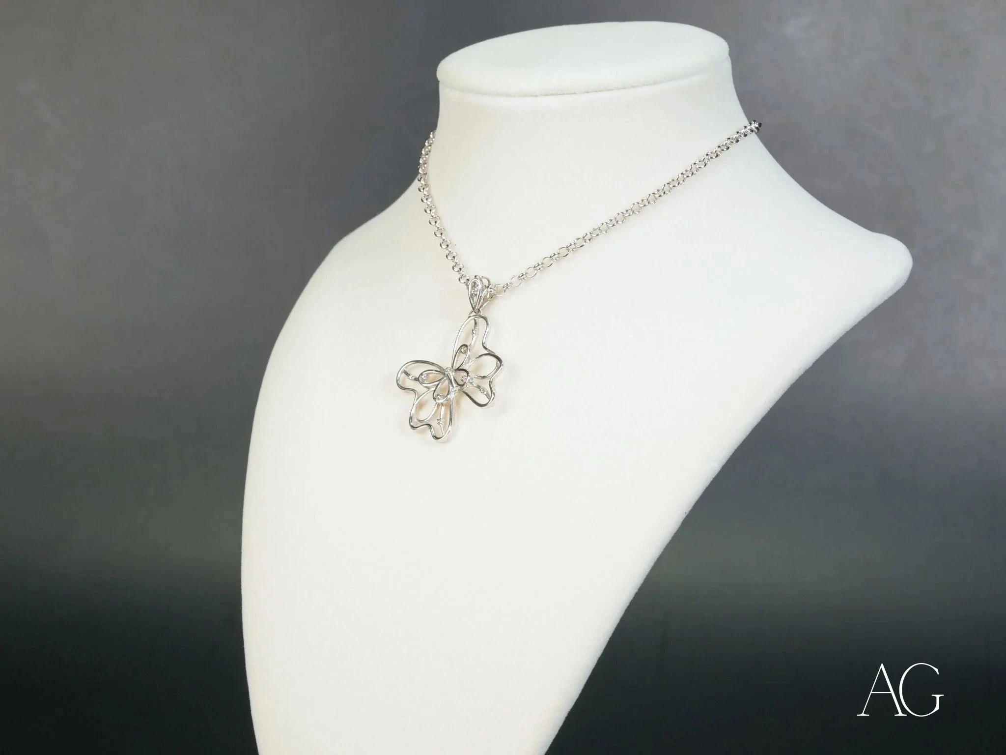 Celestial Flutter Butterfly Pendant Necklace - Elegant Silver Jewelry for Women, Perfect Gift for Birthday, Anniversary & Valentine's Day | Ideal for Parties, Weddings & Everyday Wear