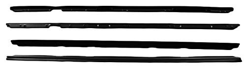 Window Sweeps Felts Kit - Set of 4 for Monte Carlo & Grand Prix - Weather Stripping Seal for Car Door Noise Reduction & Wind Protection - Perfect for Classic Car Restoration & DIY Auto Maintenance