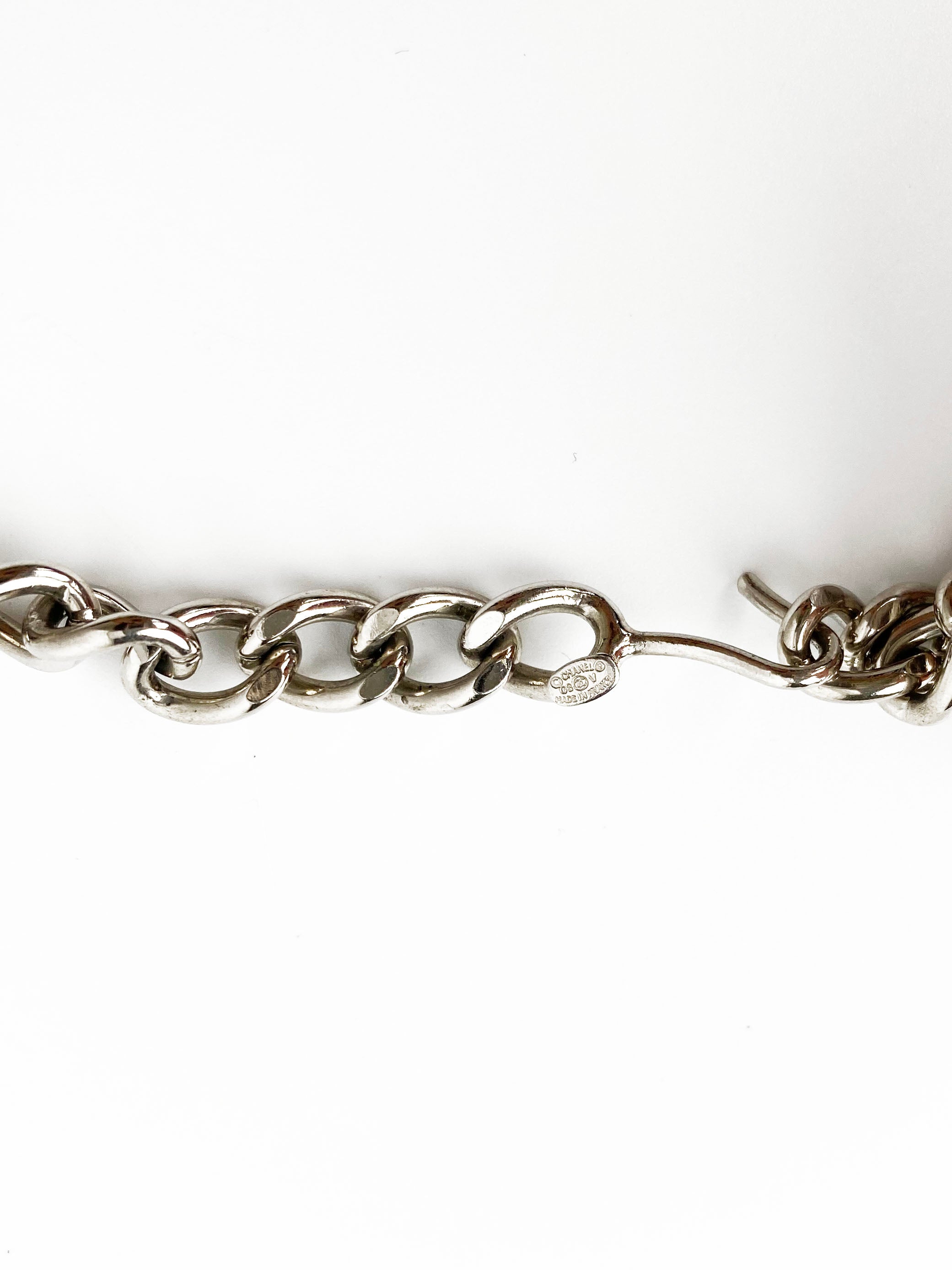 Chanel Silver Chain Belt with Letter Charms - Elegant Women's Fashion Accessory for Parties, Weddings & Everyday Style