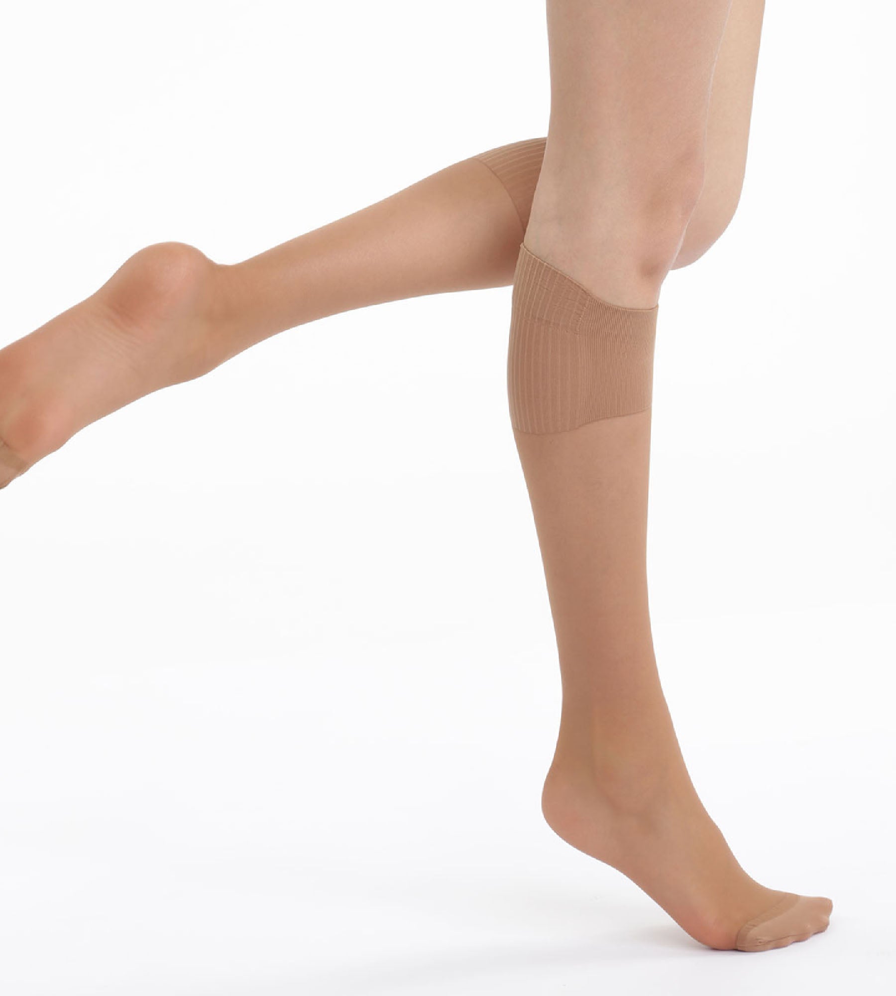 2 Pairs of Absolute Flex 20D Cinnamon Sheer Tights - Ultra Comfortable & Stretchy for Everyday Wear, Work, or Special Occasions