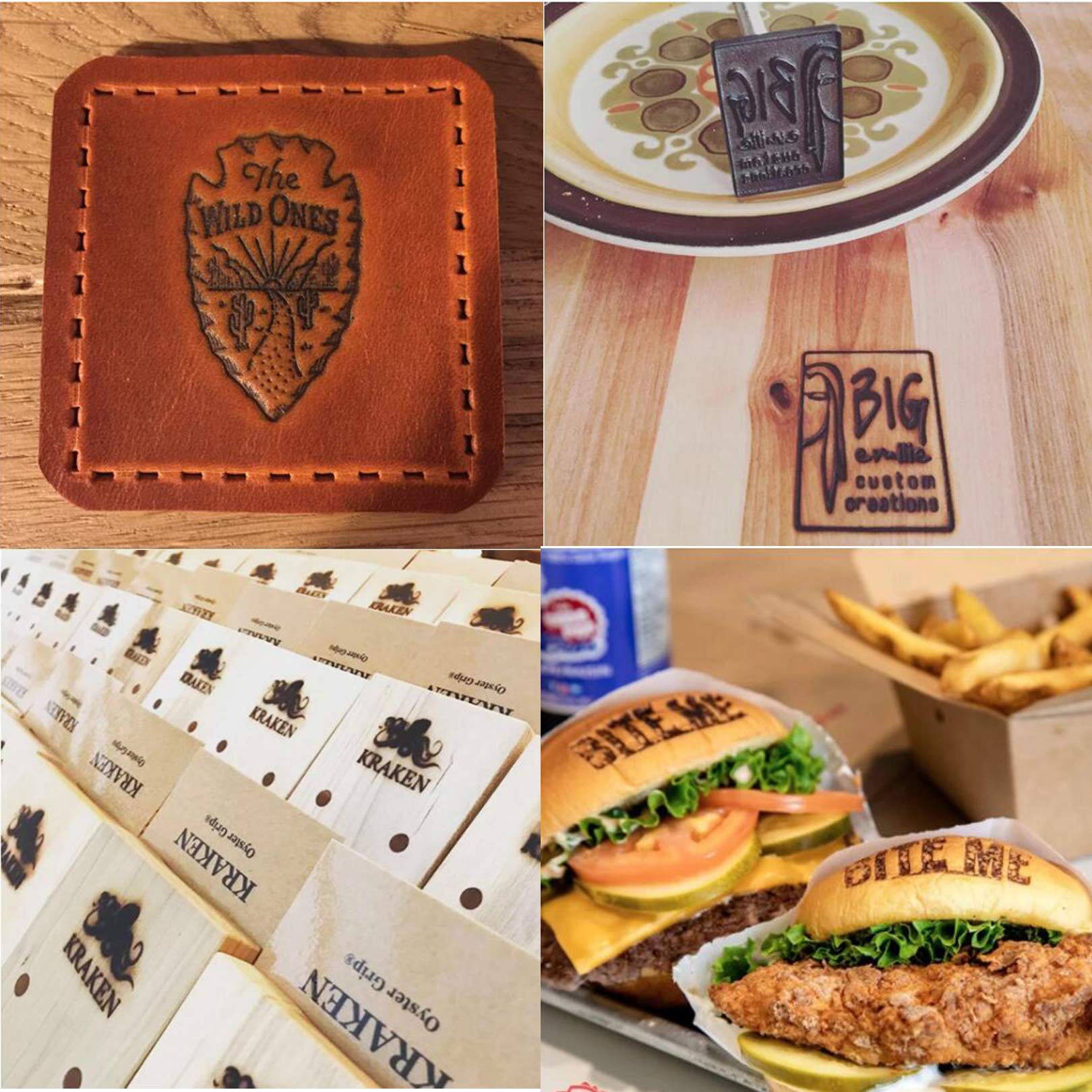 Custom Electric Branding Iron - Personalized Stamp with LOGO for Woodworking, Leather Craft & Food Branding (3