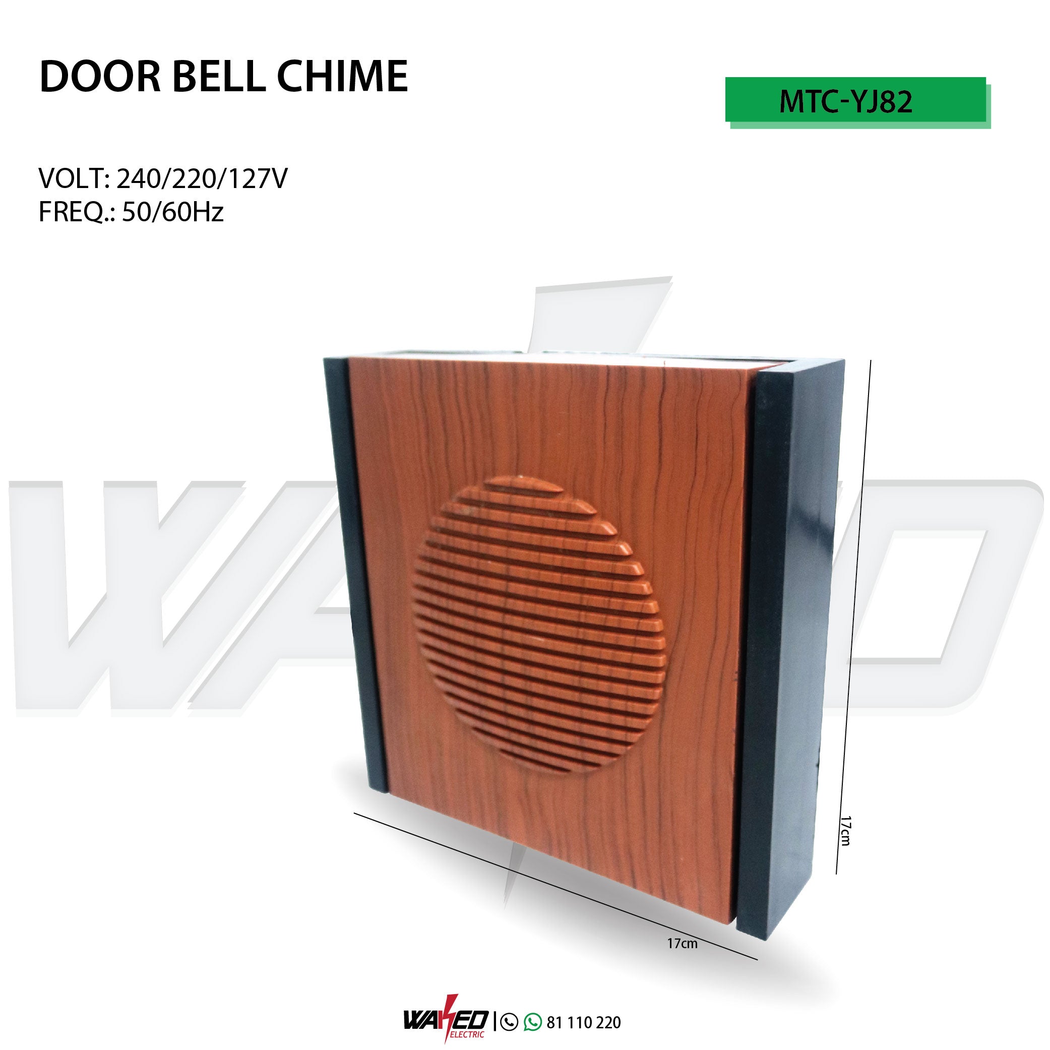 Wireless Doorbell Chime Kit - Waterproof & Long Range for Home Security - Perfect for Front Door, Backyard & Office Use
