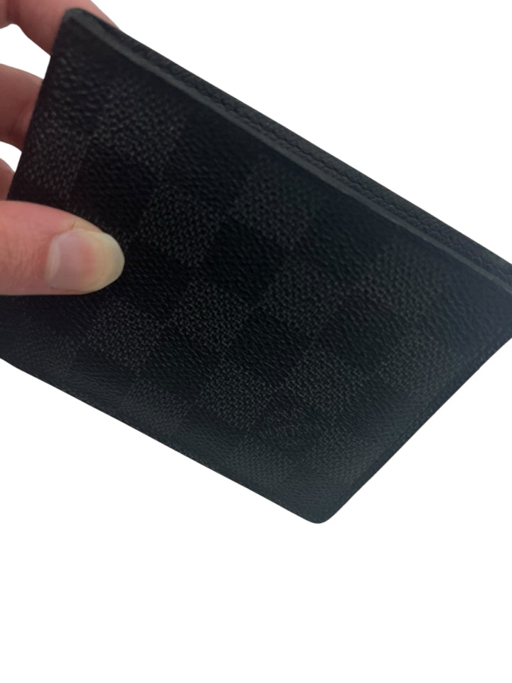 Authentic Louis Vuitton Gray Damier Graphite Men's Wallet - Multiple Card Slots & ID Window - Perfect for Everyday Use, Business Travel & Luxury Gifting