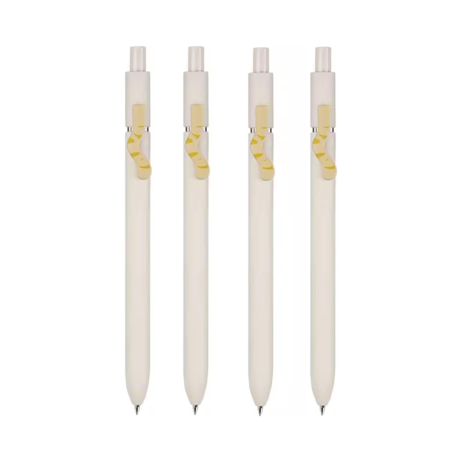 Retractable Gel Pens with Quick-Drying Ink - Comfort Grip Ballpoint Pens for Smooth Writing | Perfect for School, Office & Home Use (Neutral Colors, Clip Design)