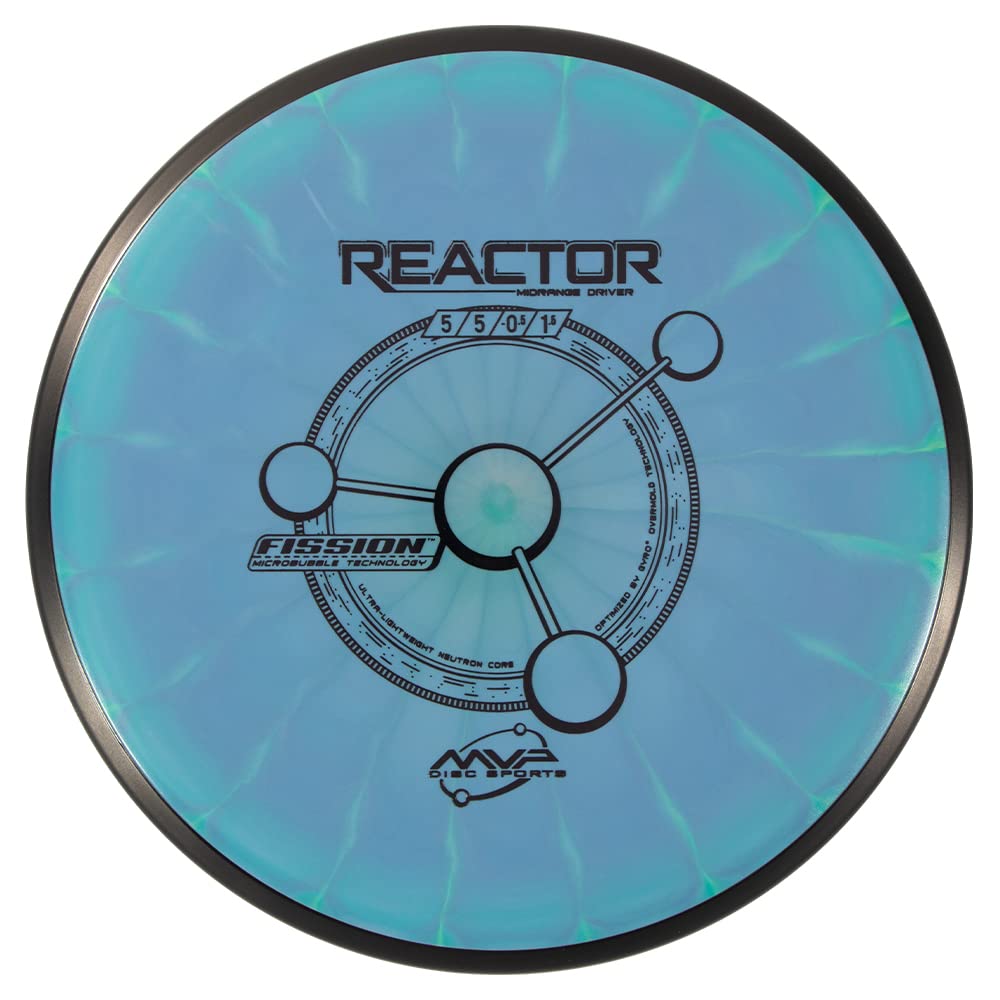 MVP Disc Sports Fission Reactor Disc Golf Midrange Driver - Premium Plastic Flying Disc for Accurate Shots (Colors Vary) | Perfect for Tournament Play & Backyard Practice