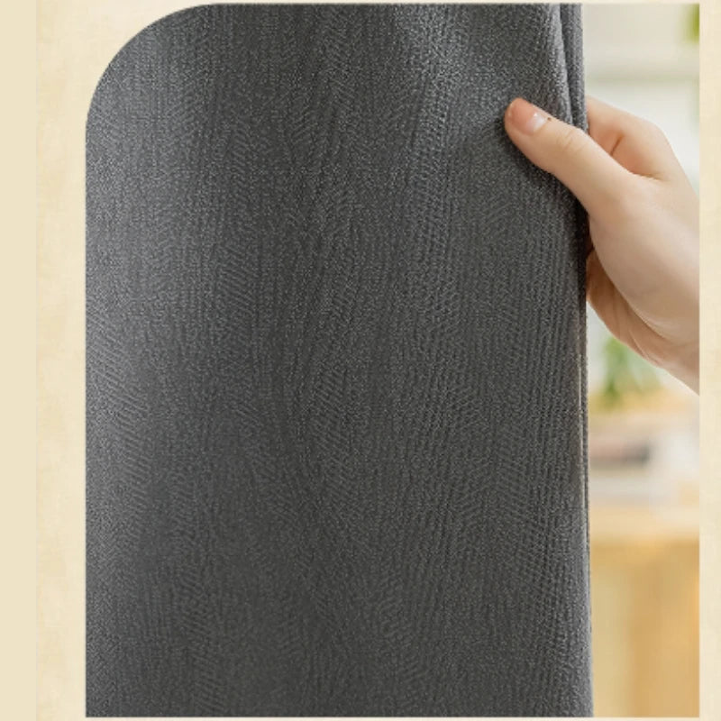 Claire Polyester Wavy Pattern Curtain Swatch - Elegant Window Treatment for Living Room, Bedroom & Home Decor