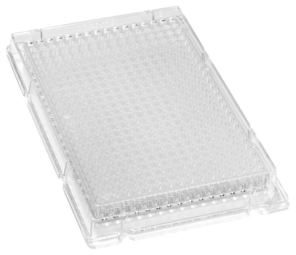 Caplugs Evergreen 290-8217-010 384-Well Microplates - Polystyrene, Natural, Box of 60 - Ideal for PCR, ELISA & Cell Culture Applications