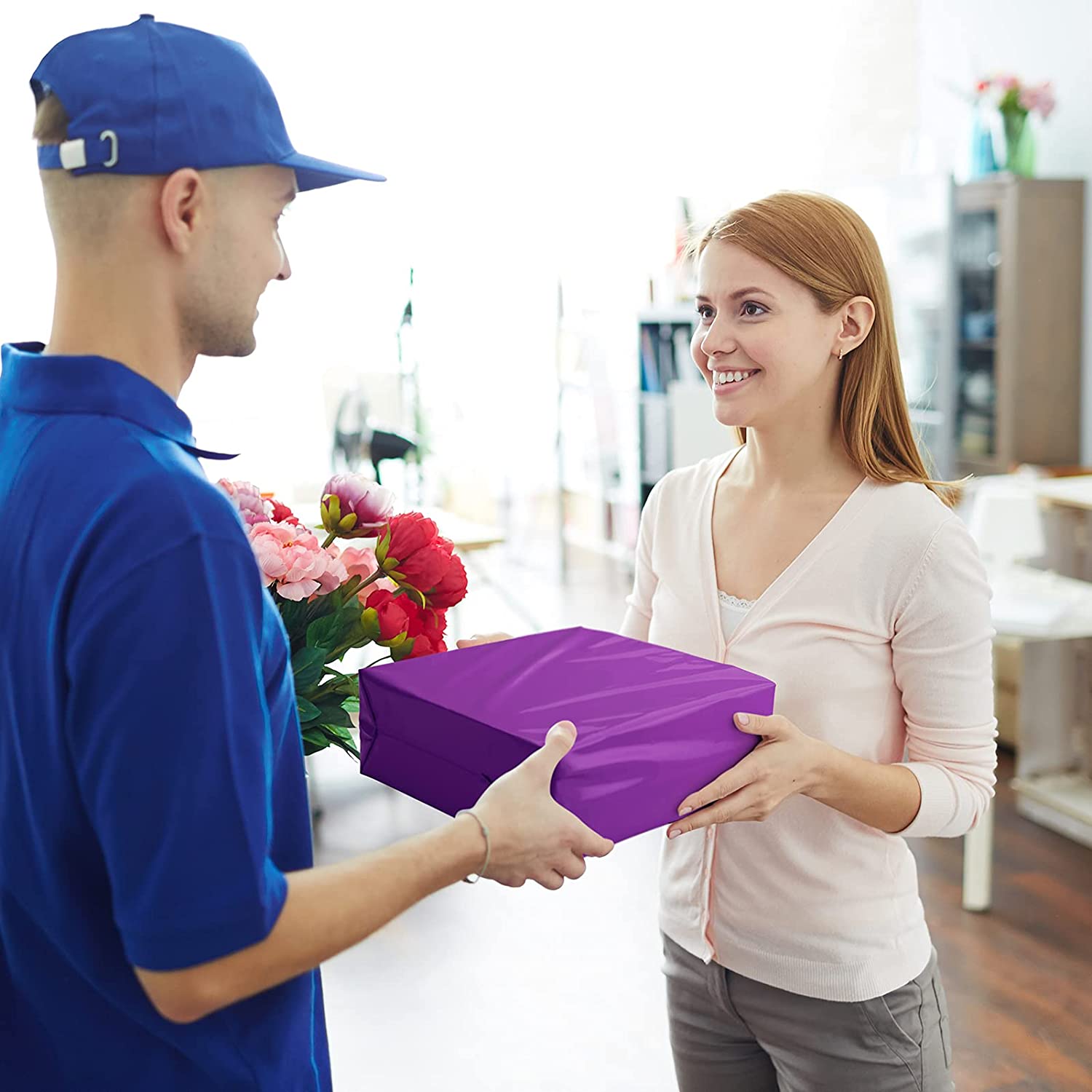 12x15.5 Inch Purple Poly Mailer Shipping Bags - Waterproof Mailing Envelopes for Ecommerce, Clothing, Jewelry & Small Business Shipping | Perfect for Online Stores, Amazon FBA & USPS Packages