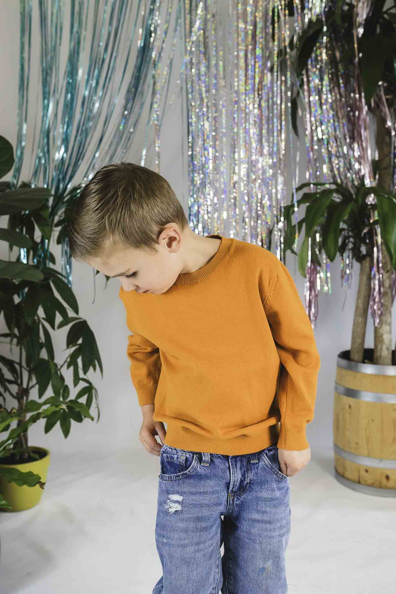 Soft Cotton Carrot Jumper for Toddler Boys - Cozy & Cute Pullover Sweater for Playtime & Outdoor Adventures
