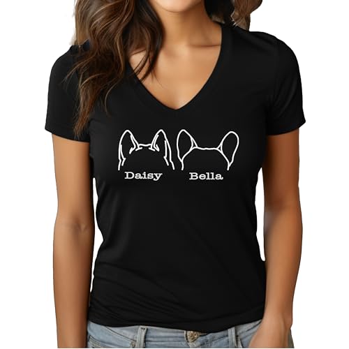 D1) Women V-Neck T-Shirt