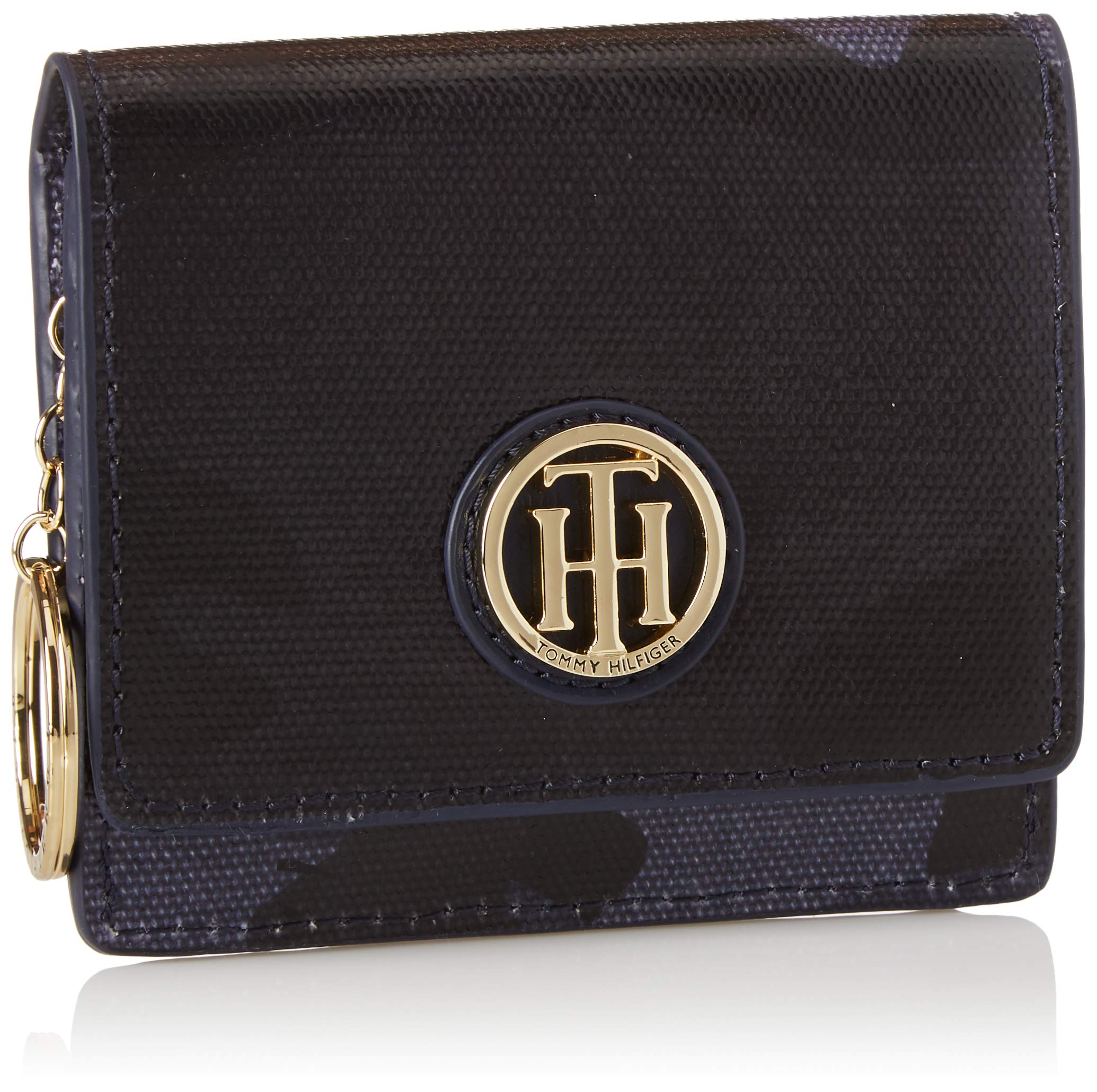 Tommy Hilfiger Women's Serif Coin Purse - Stylish Leather Wallet for Credit Cards & Cash - Perfect for Everyday Use, Travel & Gifts