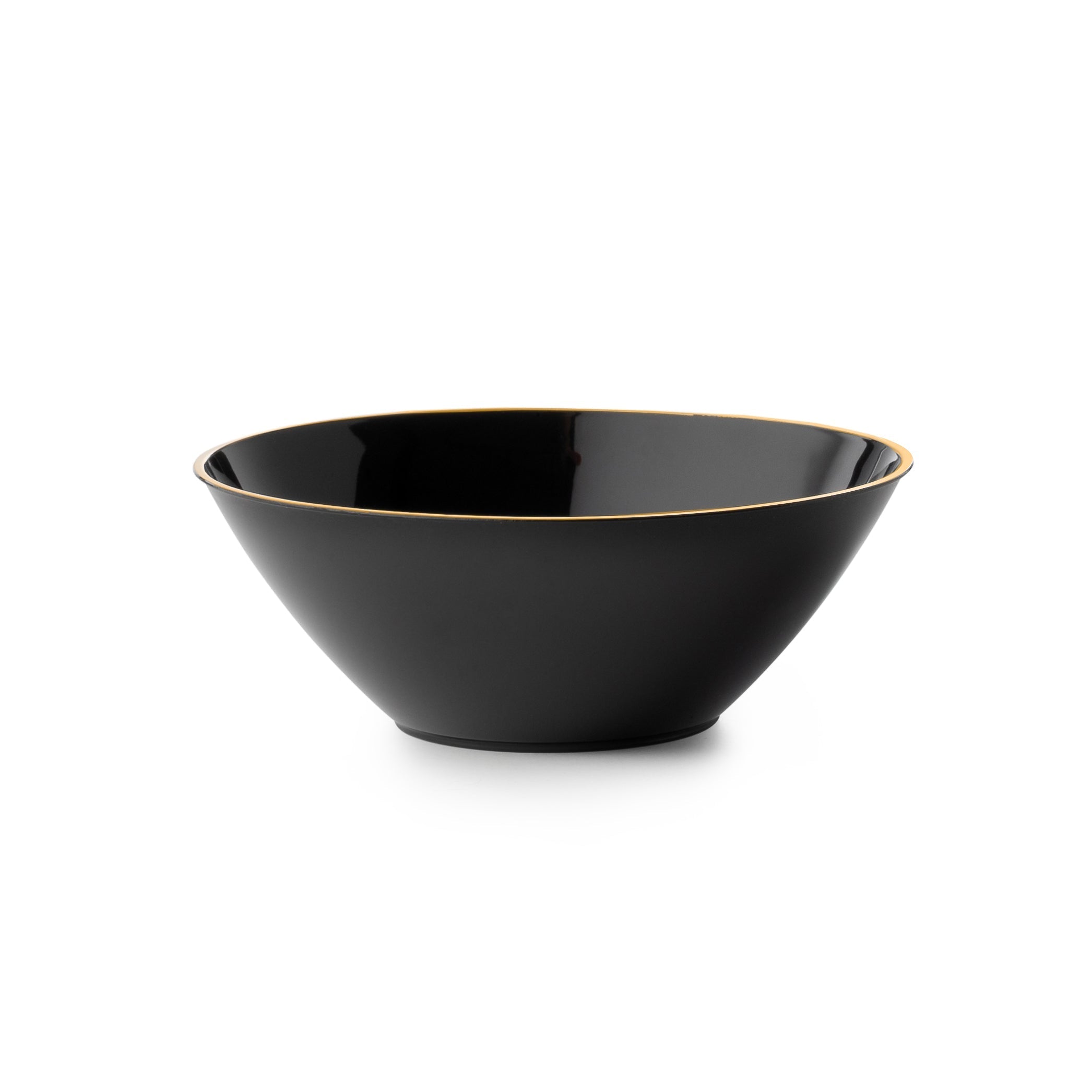 5 Inch Round Plastic Dessert Bowls (6 Ounce) 20 Pack - BPA Free, Eco-Friendly & Reusable - Perfect for Ice Cream, Pudding, Fruit Salad & Party Serving - Dishwasher Safe & Stackable Storage