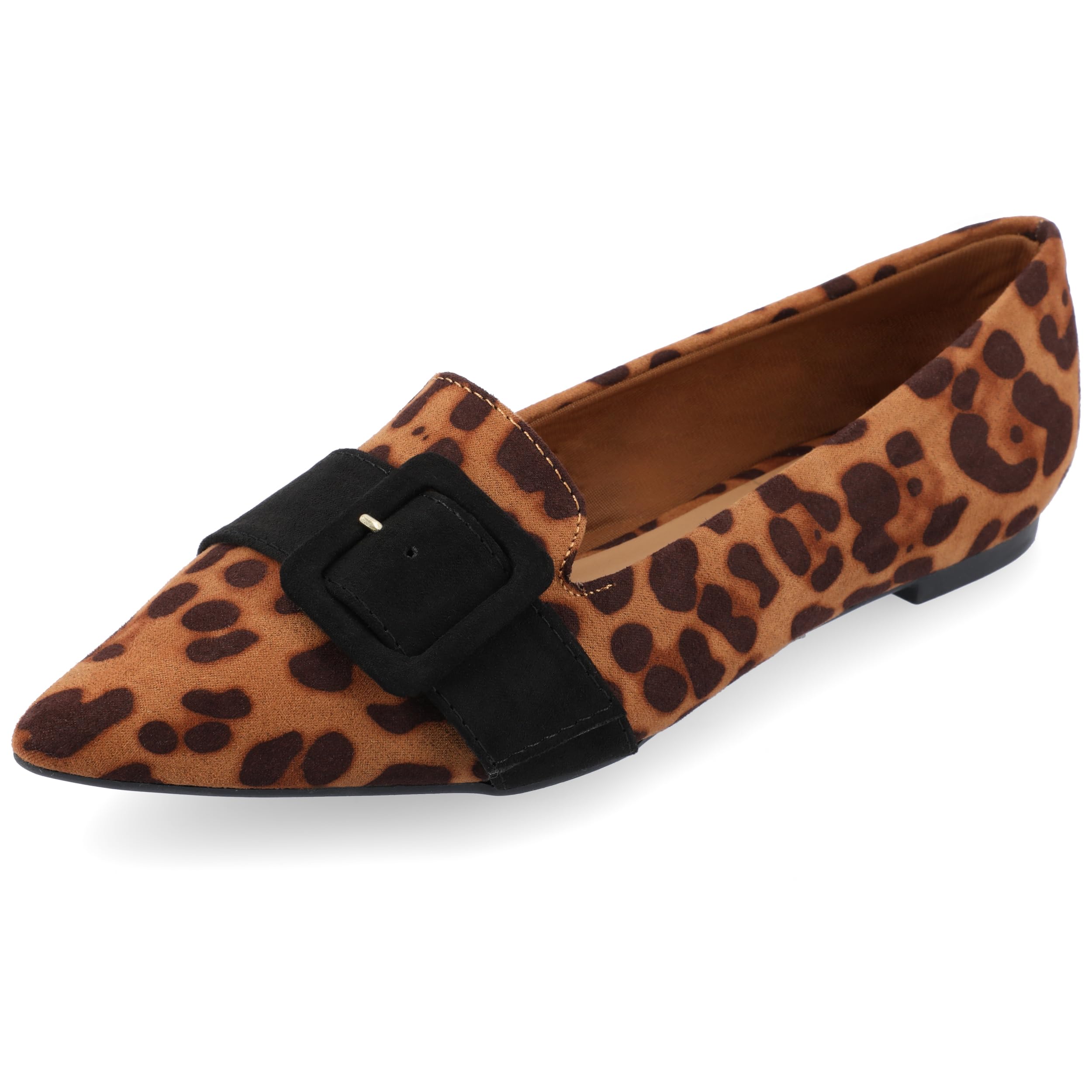 Journee Collection Women's Flats - Comfortable Ballet Shoes for Work & Casual Wear | Slip-On Loafers for Office, Travel & Everyday Use