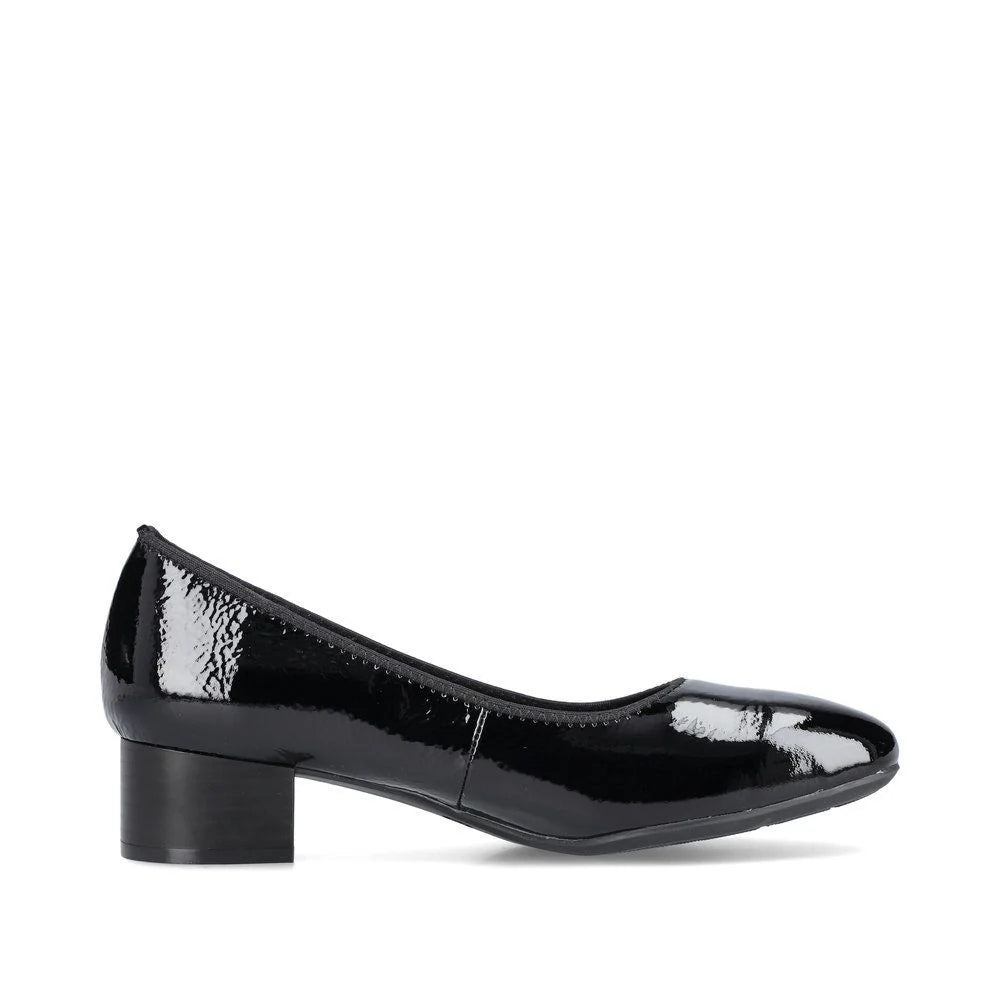 Rieker 49260 Women's Black Comfort Shoes - Stylish & Lightweight for Work, Walking & Everyday Wear