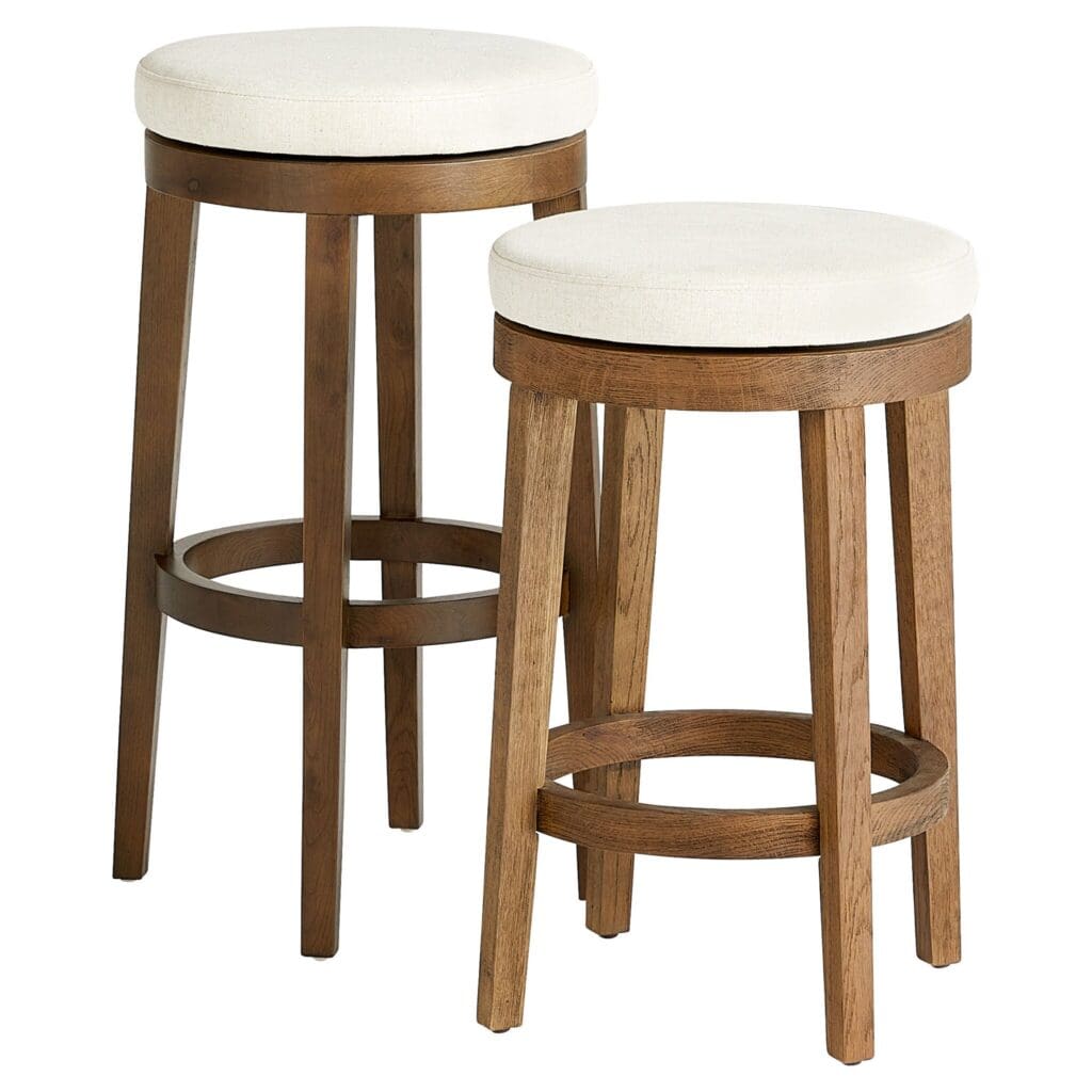 Cyan Design 11603 Archon Counter Stool - Brown Wooden Bar Stool for Kitchen Island, Breakfast Nook & Home Decor | Modern Counter Height Stool with Comfortable Seat