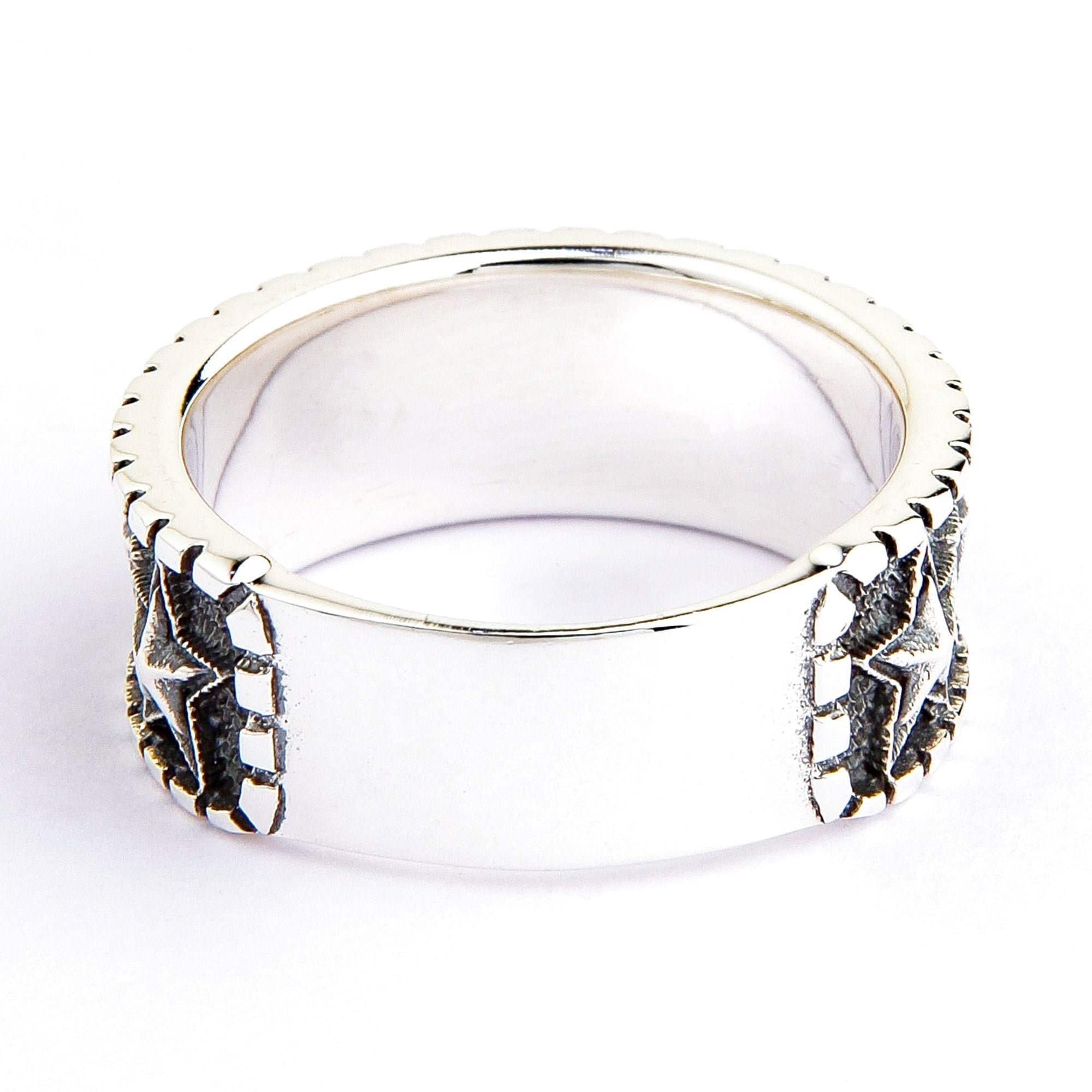 Vintage Sterling Silver Star Ring for Women - Handmade 925 Silver Jewelry - Boho Chic Statement Ring for Everyday Wear & Special Occasions