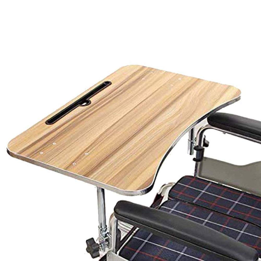 Removable Wheelchair Tray Table with Cup Holder - Portable Detachable Desk Tray for Writing, Reading & Eating - Durable Child & Adult Wheelchair Accessory (Coffee Color) - Perfect for Meals, Work & Study at Home or Outdoors
