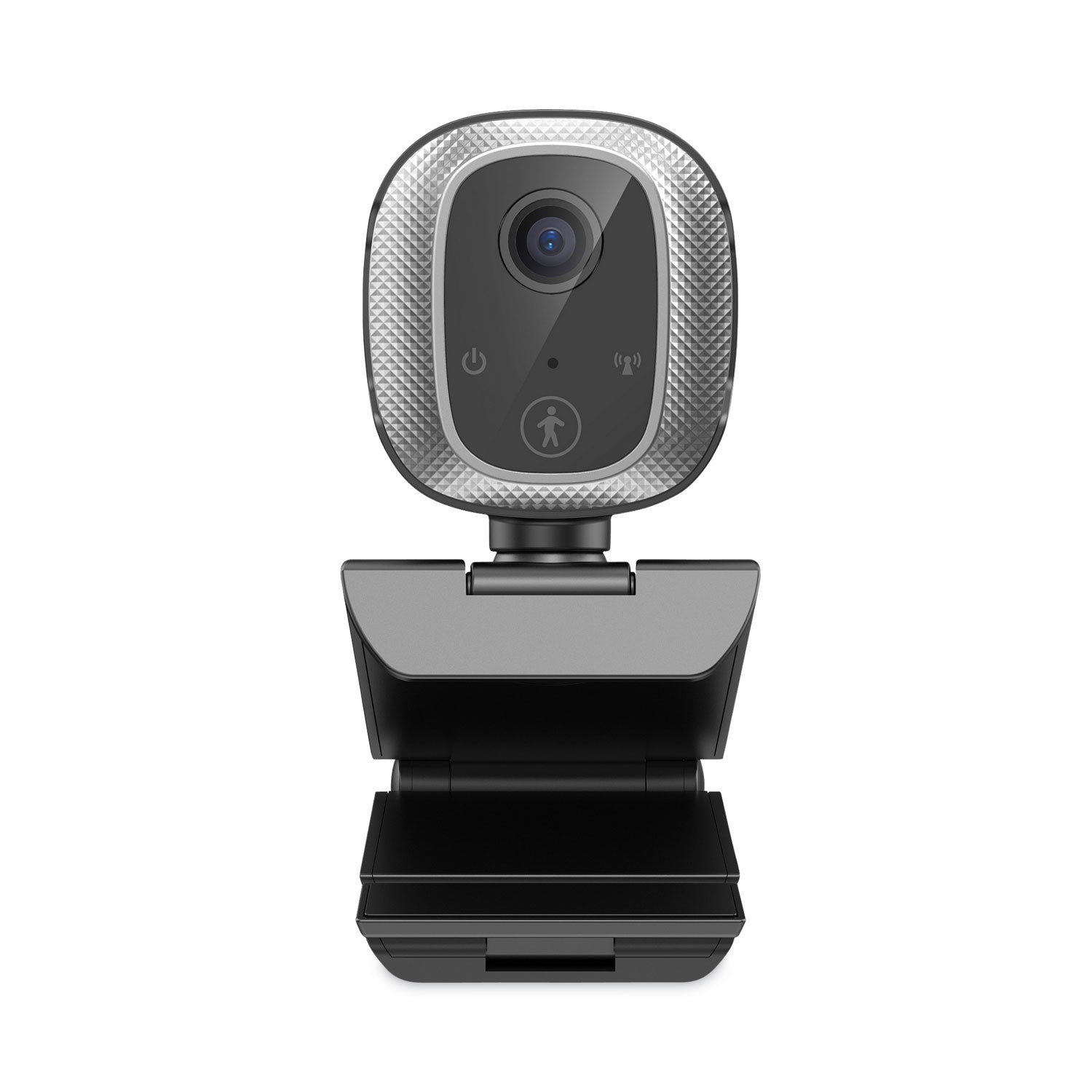 Adesso CyberTrack M1 HD Webcam with AI Motion & Facial Tracking - 1080p Full HD USB Camera (2.1MP, Black/Silver) for Video Conferencing, Online Classes & Live Streaming