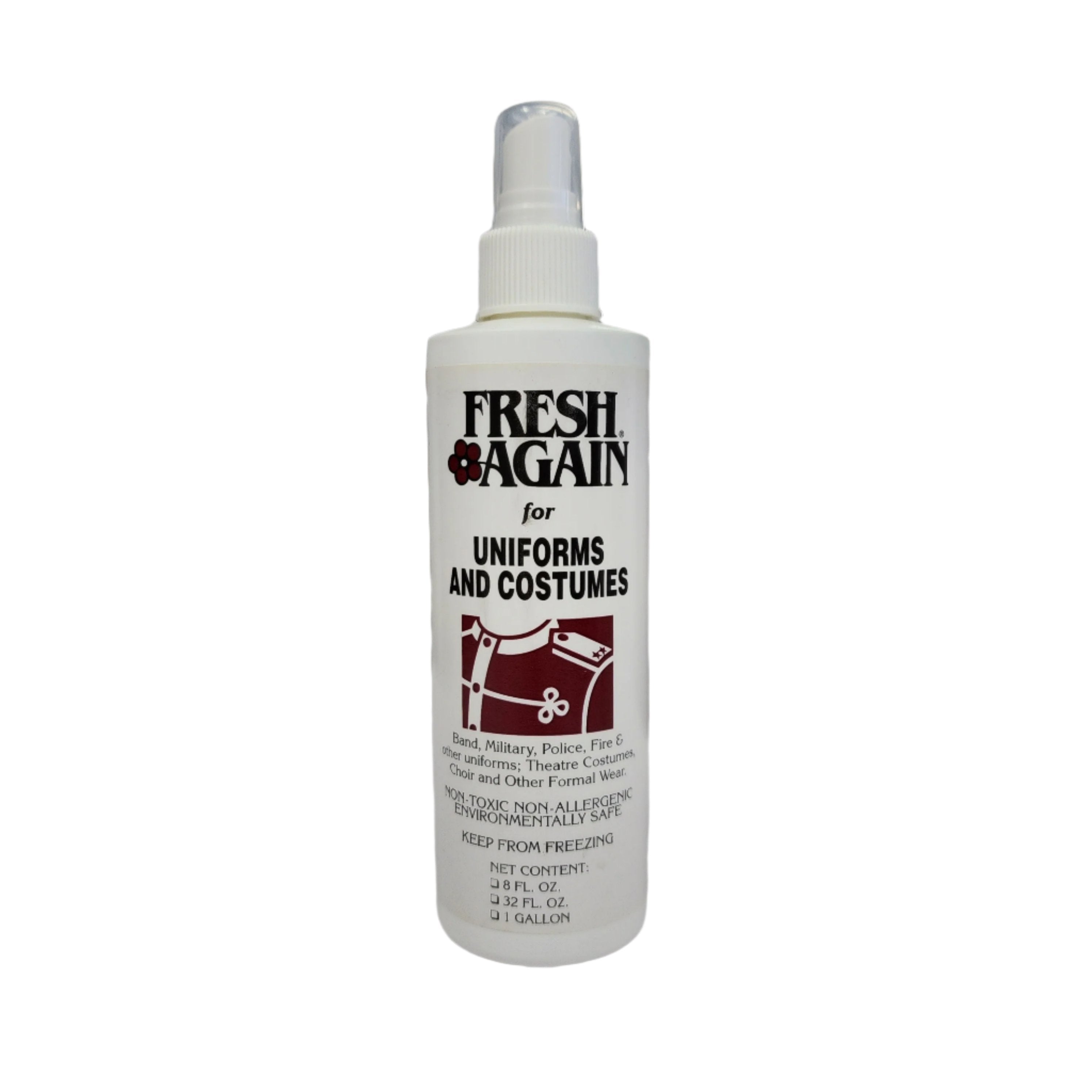 Fresh Again Odor Eliminator Spray for Uniforms & Costumes - Long-Lasting Deodorizer for Work Clothes, Sports Gear & Halloween Costumes