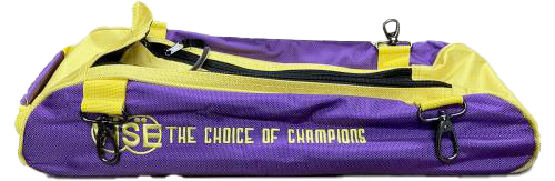 Vise Attachable Shoe Bag for Vise 3 Ball Tote - Purple & Yellow Waterproof Storage Organizer | Perfect for Gym, Travel & Sports Equipment Organization