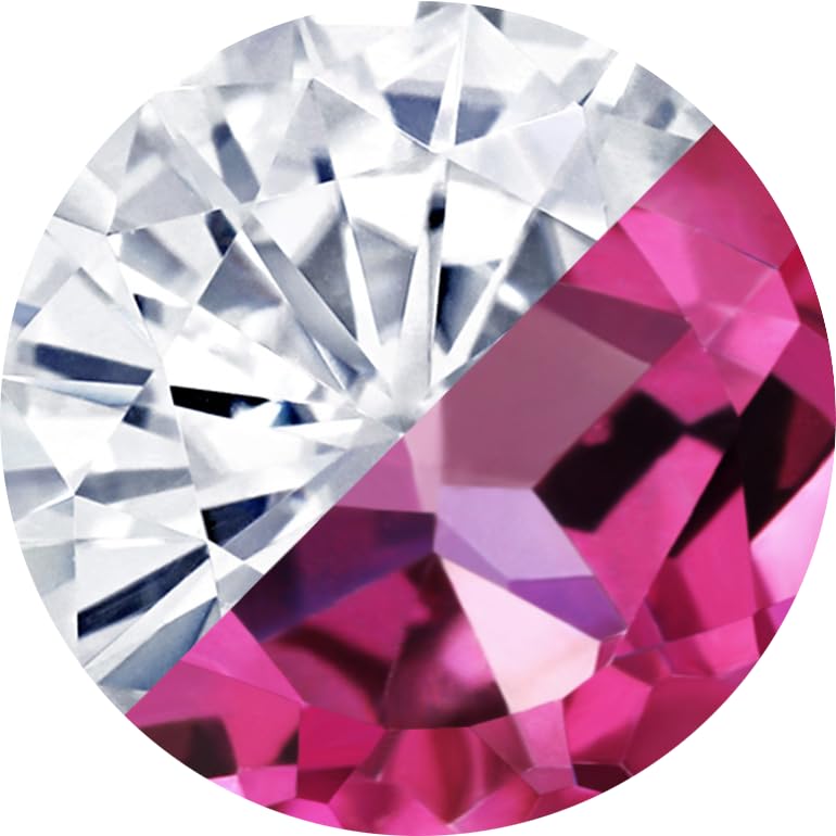 White Moissanite - Pure Pink Mystic Topaz