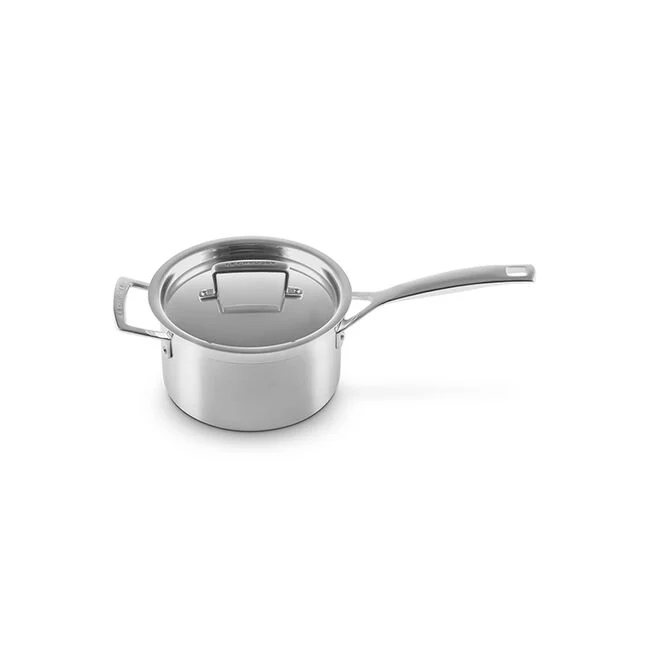 Le Creuset Classic 14-Piece Stainless Steel Cookware Set - Durable Kitchen Pots & Pans for Cooking, Baking & Entertaining