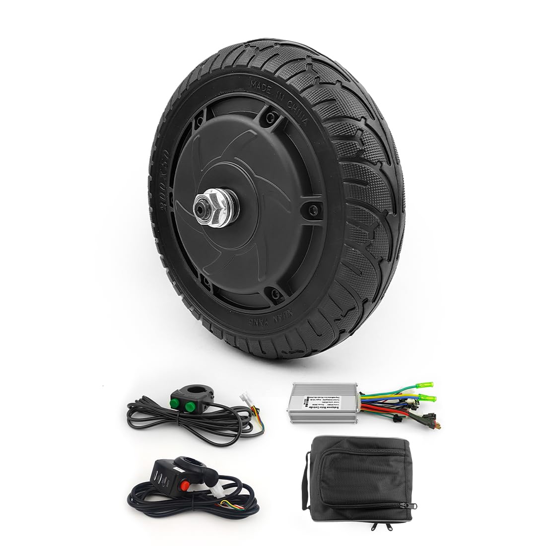 36V 350W Electric Scooter Conversion Kit - 8 Inch Brushless Hub Motor for DIY Kick Scooter & Trikke - Up to 30KM/H Speed - Perfect for Commuting & Urban Travel