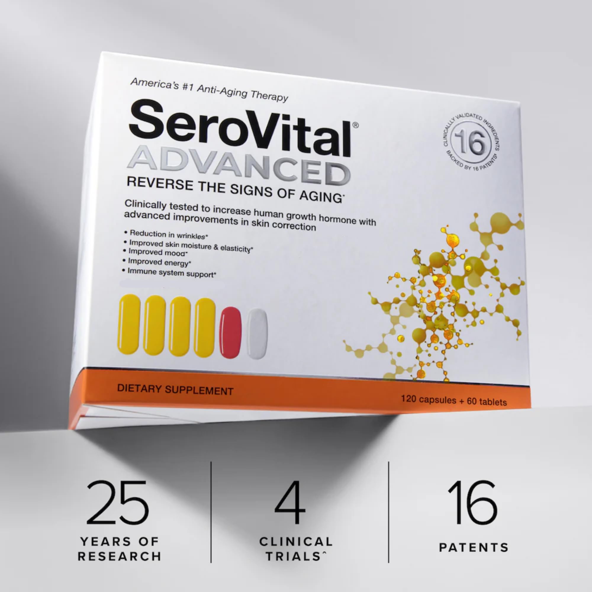 Serovital Advanced Anti-Aging HGH Supplement for Women - Boosts Collagen, Energy & Sleep Support - 30 Day Supply - Perfect for Busy Professionals & Active Lifestyles