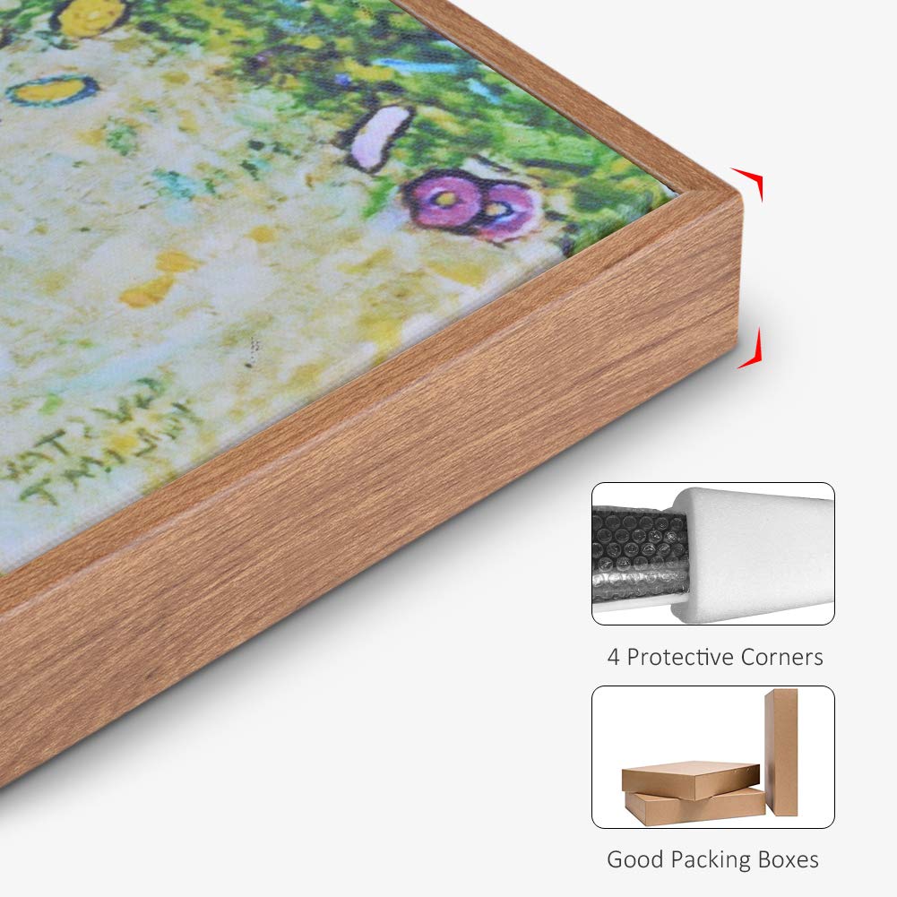 INVIN ART Framed Canvas Giclee Print - The Bather by Paul Gauguin - Premium Wall Art for Living Room & Home Office Decor (24x32 Inches, Wooden Slim Frame) - Perfect for Modern Interior Design & Art Lovers