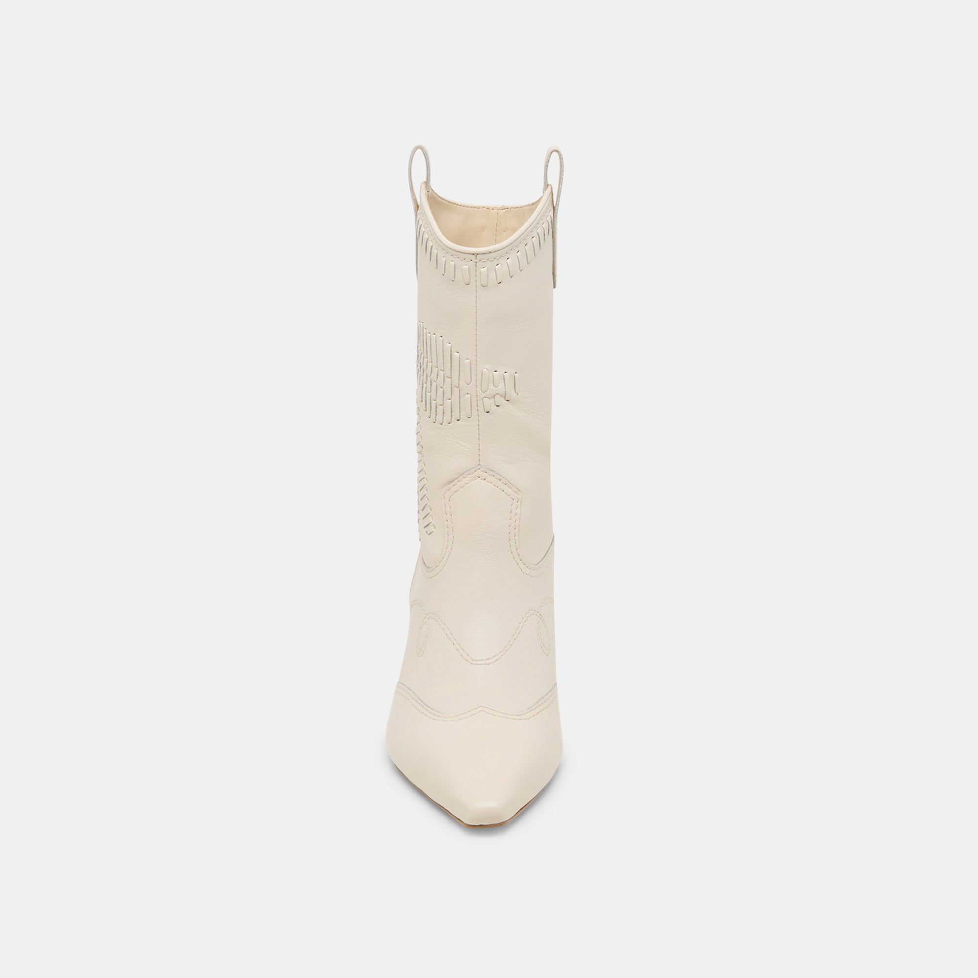 TAVLA BOOTS - Off-White Genuine Leather Women's Ankle Boots for Casual Wear & Fall Fashion