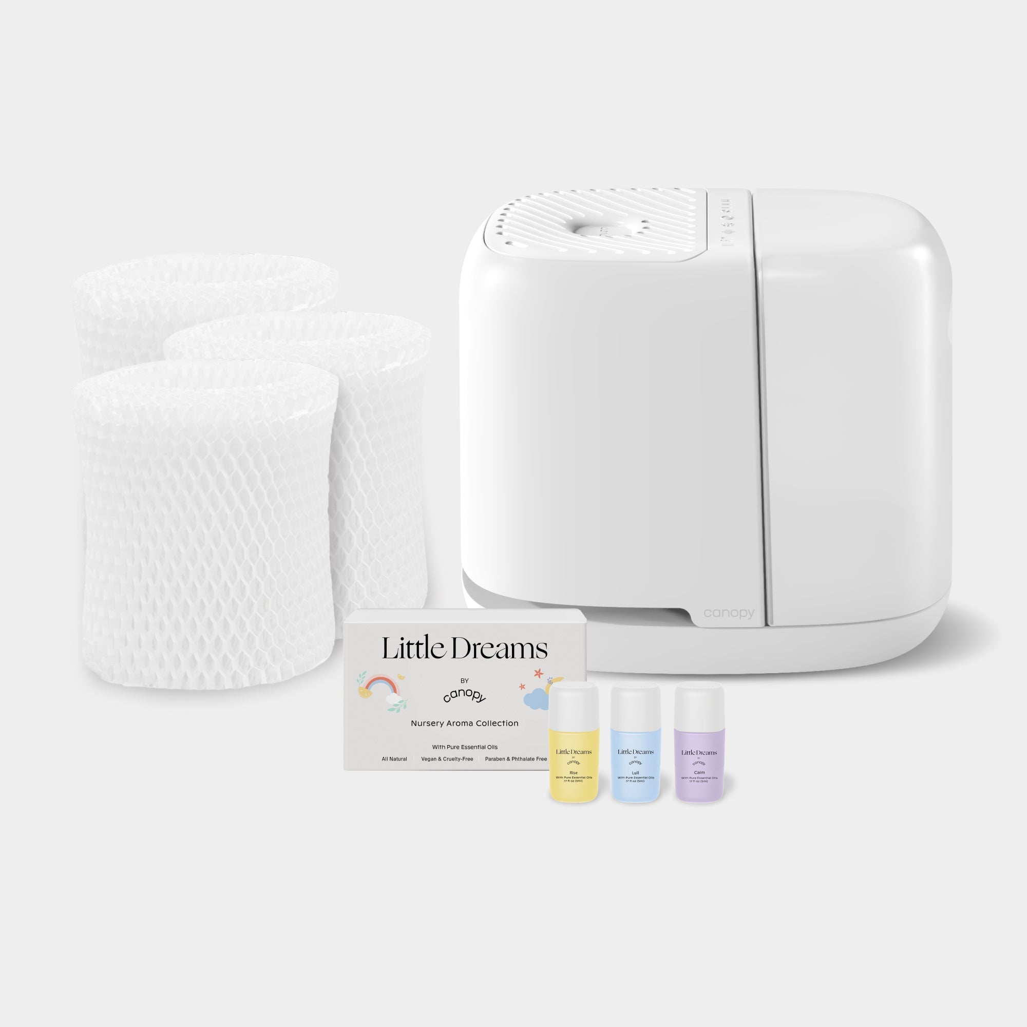 Best Nursery Humidifier Bundle 2.0 - Ultrasonic Cool Mist Humidifier for Baby Room with Essential Oil Diffuser & Night Light - Perfect for Nursery, Kids Bedroom & Home Office