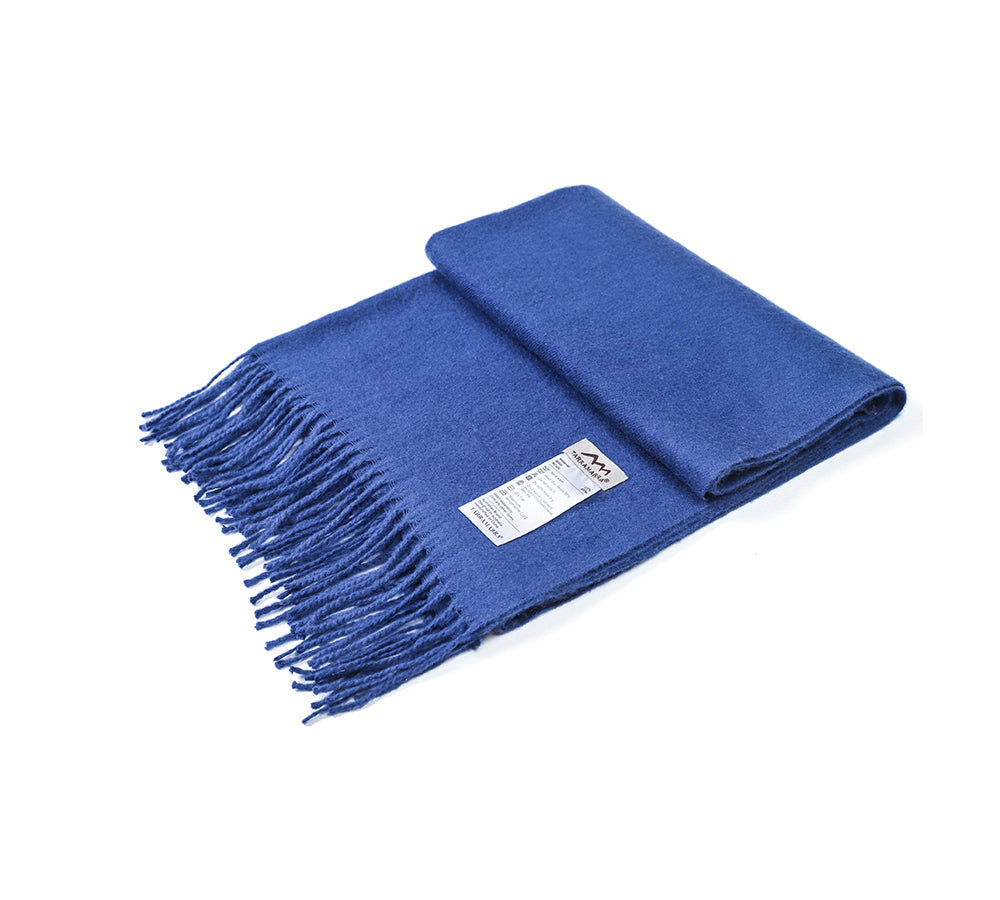 TARRAMARRA® Soft Wool Blend Nonnie Plain Scarf for Women - Warm Winter Fashion Accessory for Office, Travel & Outdoor Activities
