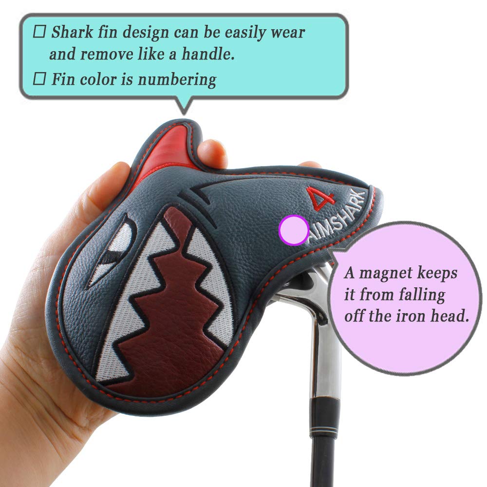 Premium 9-Piece Golf Iron Head Covers Set - Colorful & Durable Club Protection for Men & Women - Perfect for Driving Range, Course Play & Travel Storage